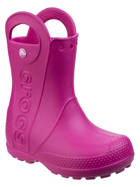 stillFront image of crocs-handle-it-rain-boots-pink