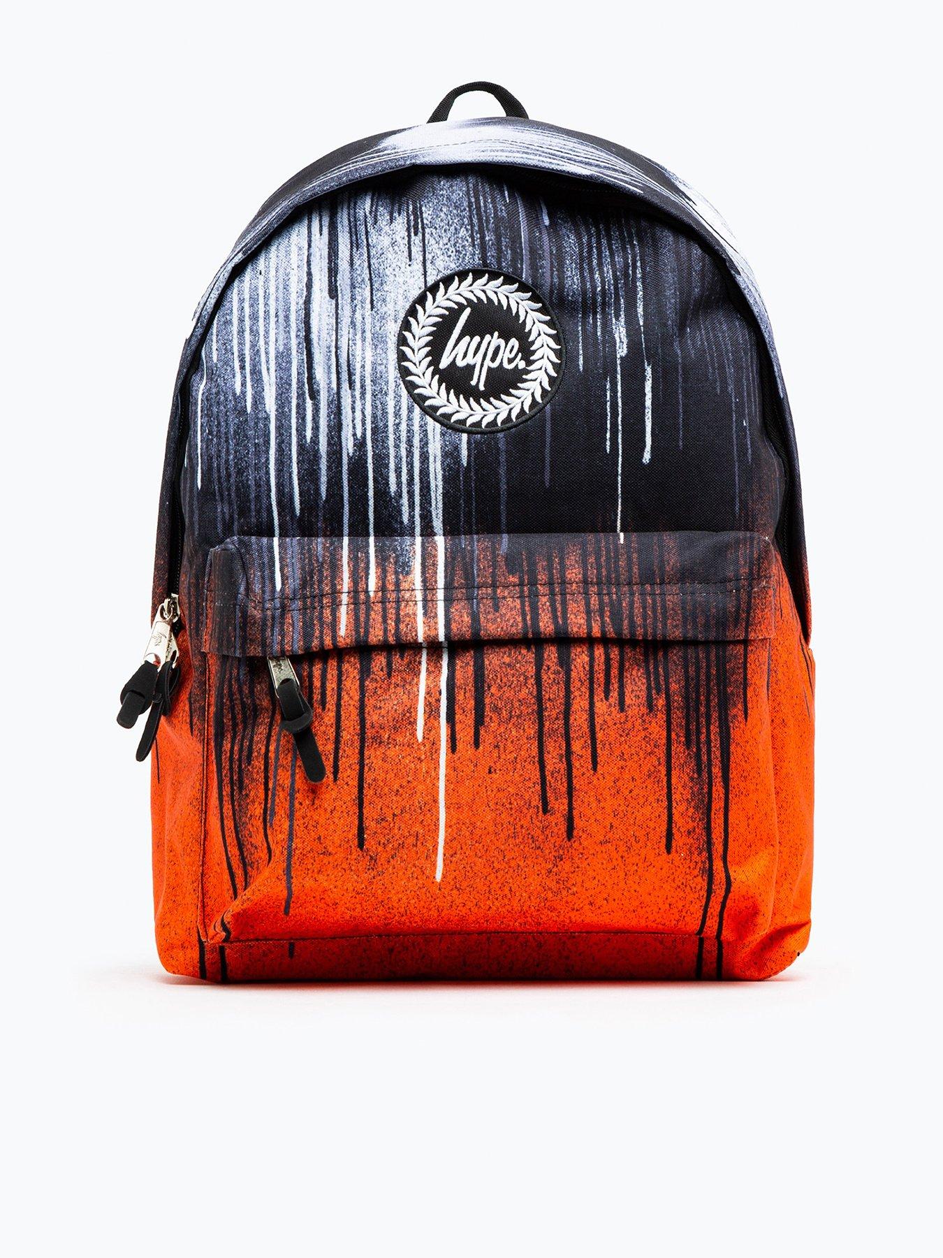 hype-unisex-orange-drips-crest-backpack