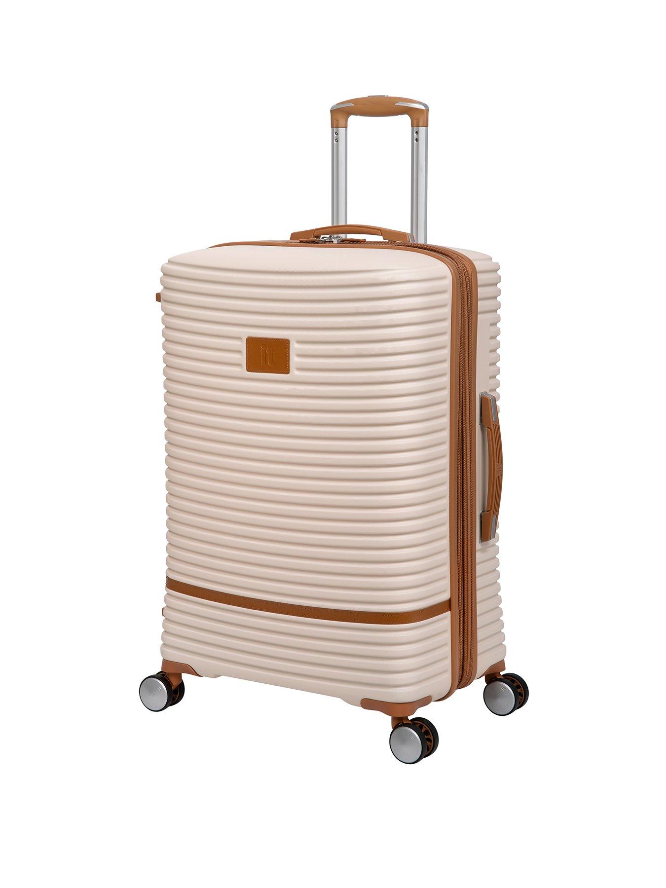 it Luggage Replicating Medium Cream Expandable Suitcase Set | very.co.uk