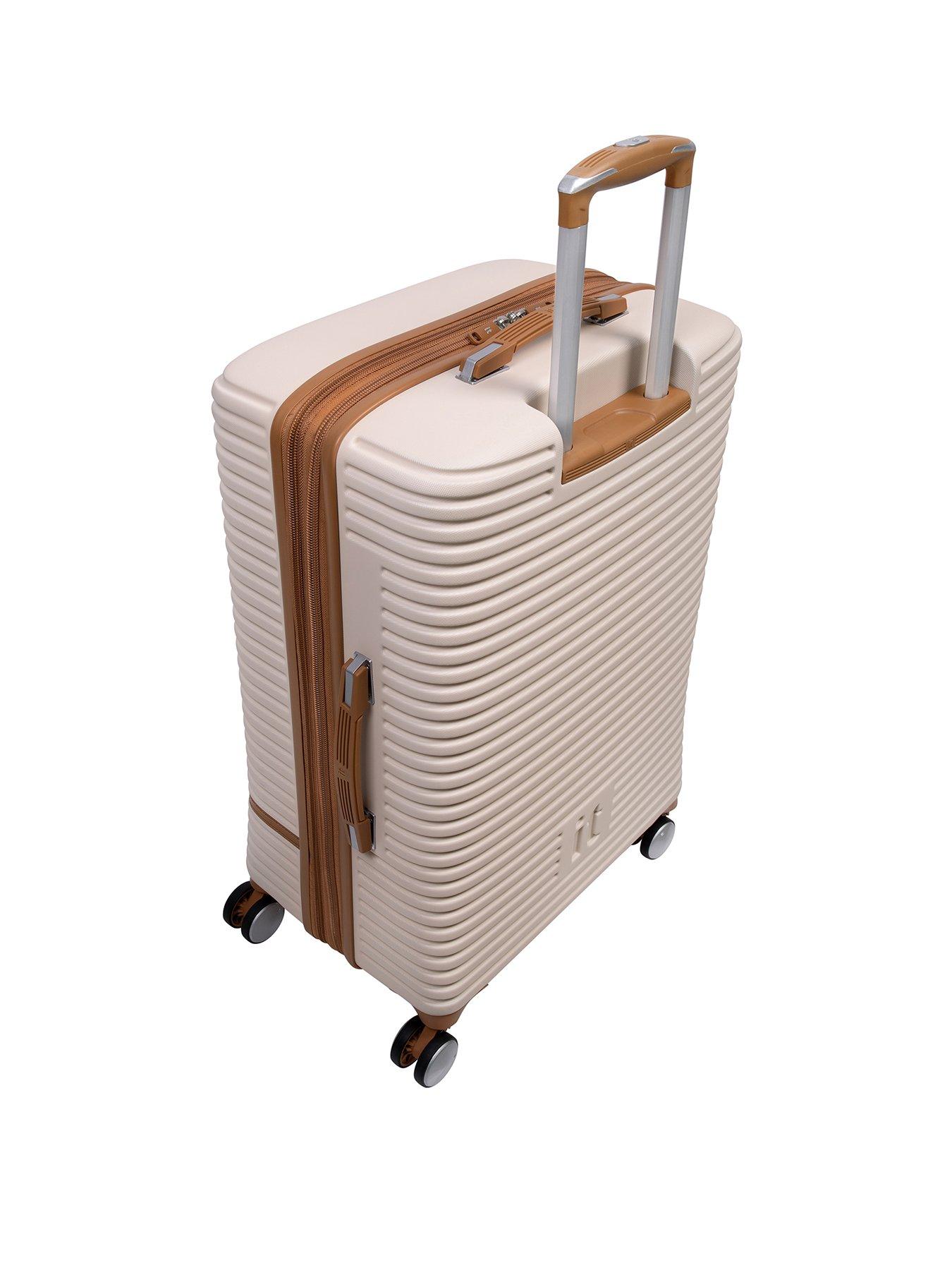 it Luggage Replicating Cabin Cream Expandable Suitcase Set very.co.uk