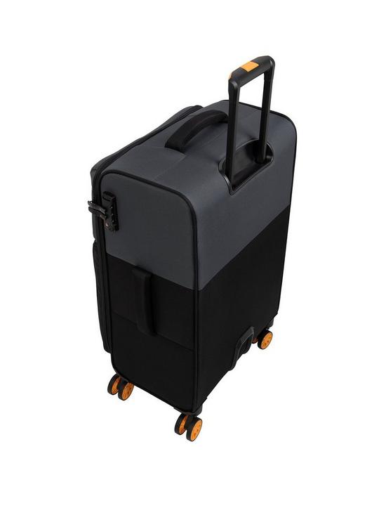 stillFront image of it-luggage-duo-tone-greyblack-cabin-suitcase