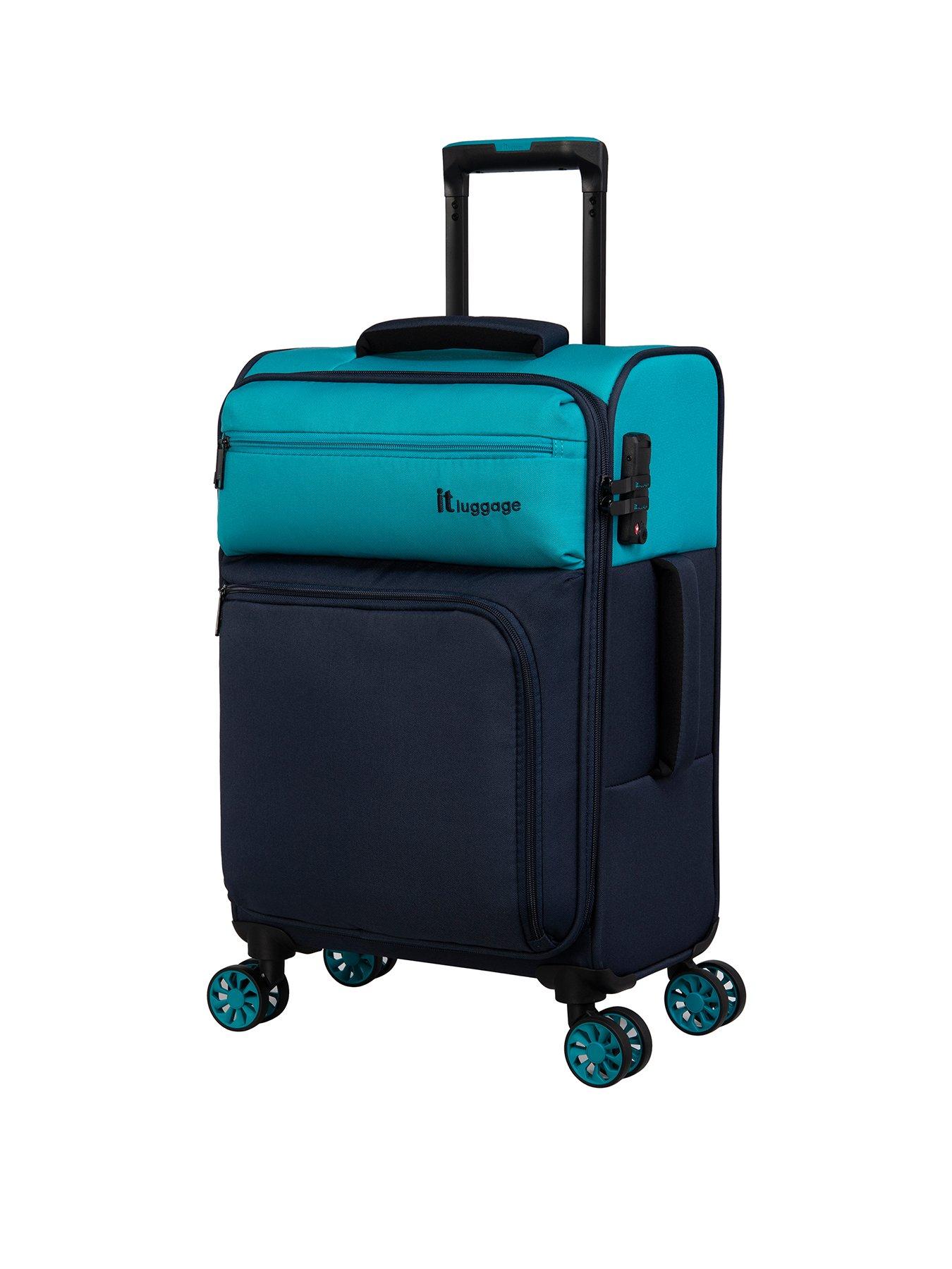 it Luggage Duo-Tone Blue/Navy Cabin Suitcase | very.co.uk