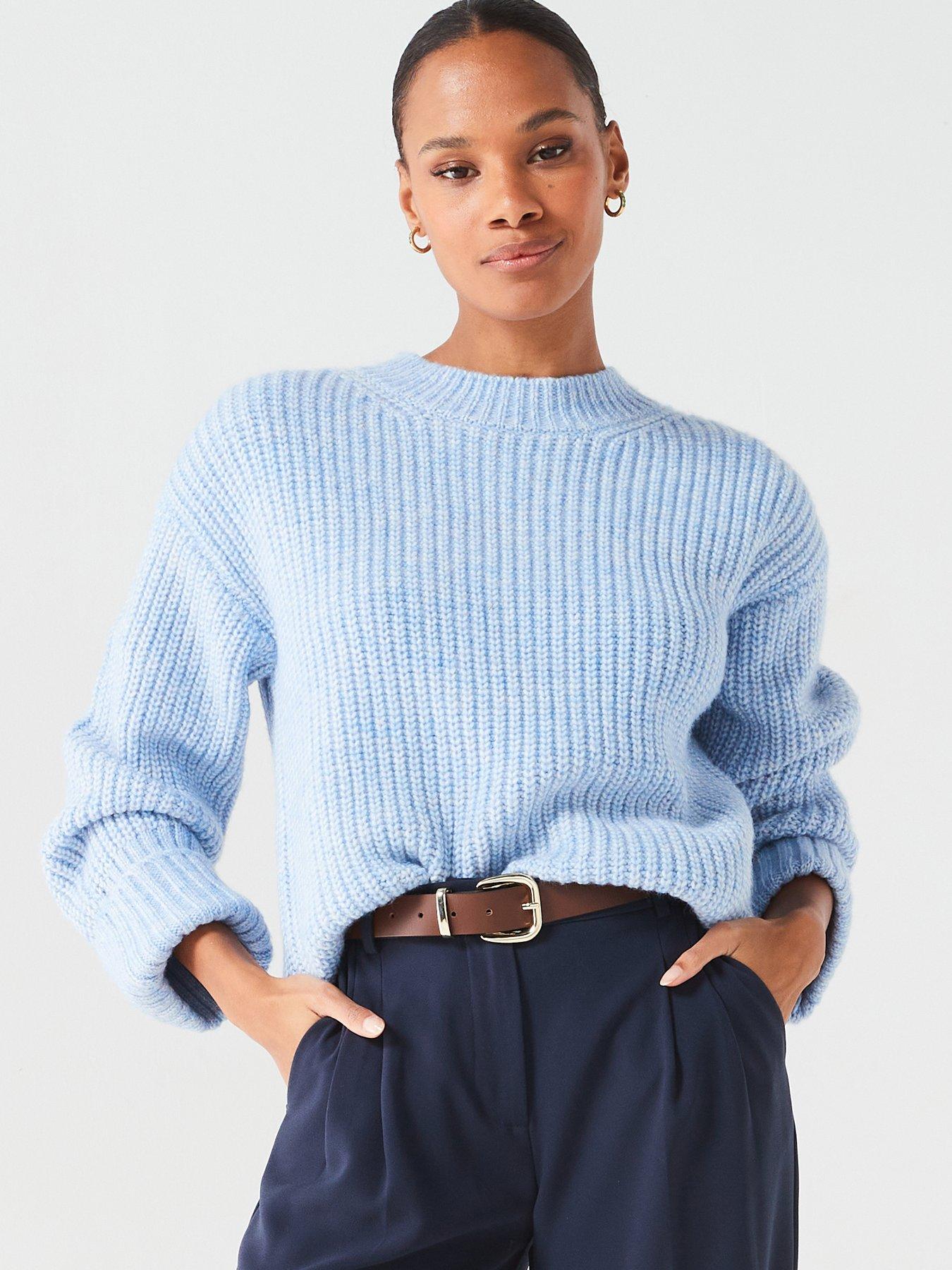 Baby blue hotsell oversized jumper