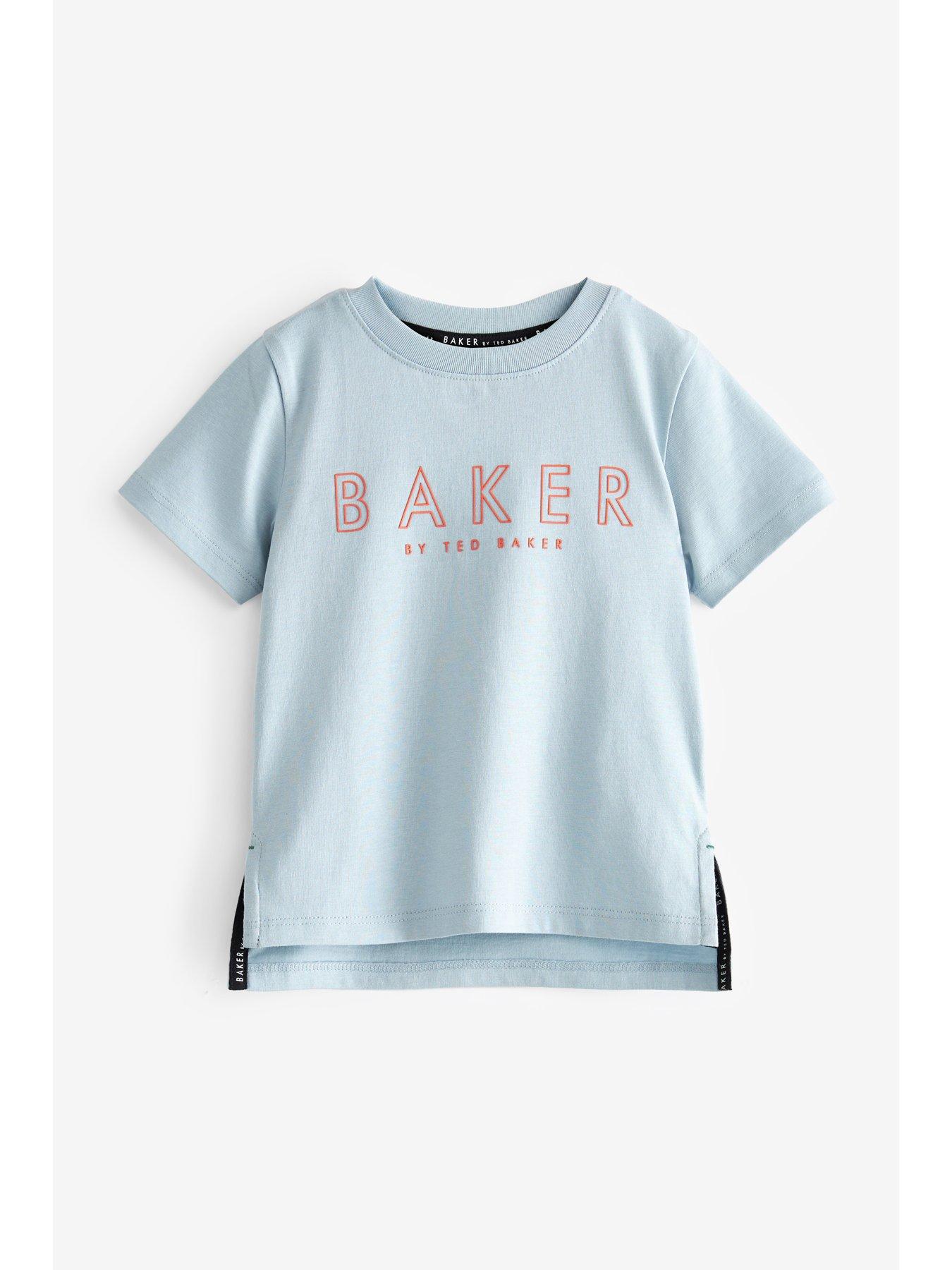 Ted Baker Baker By Ted Baker Toddler Boys Dino Blue Tee | very.co.uk