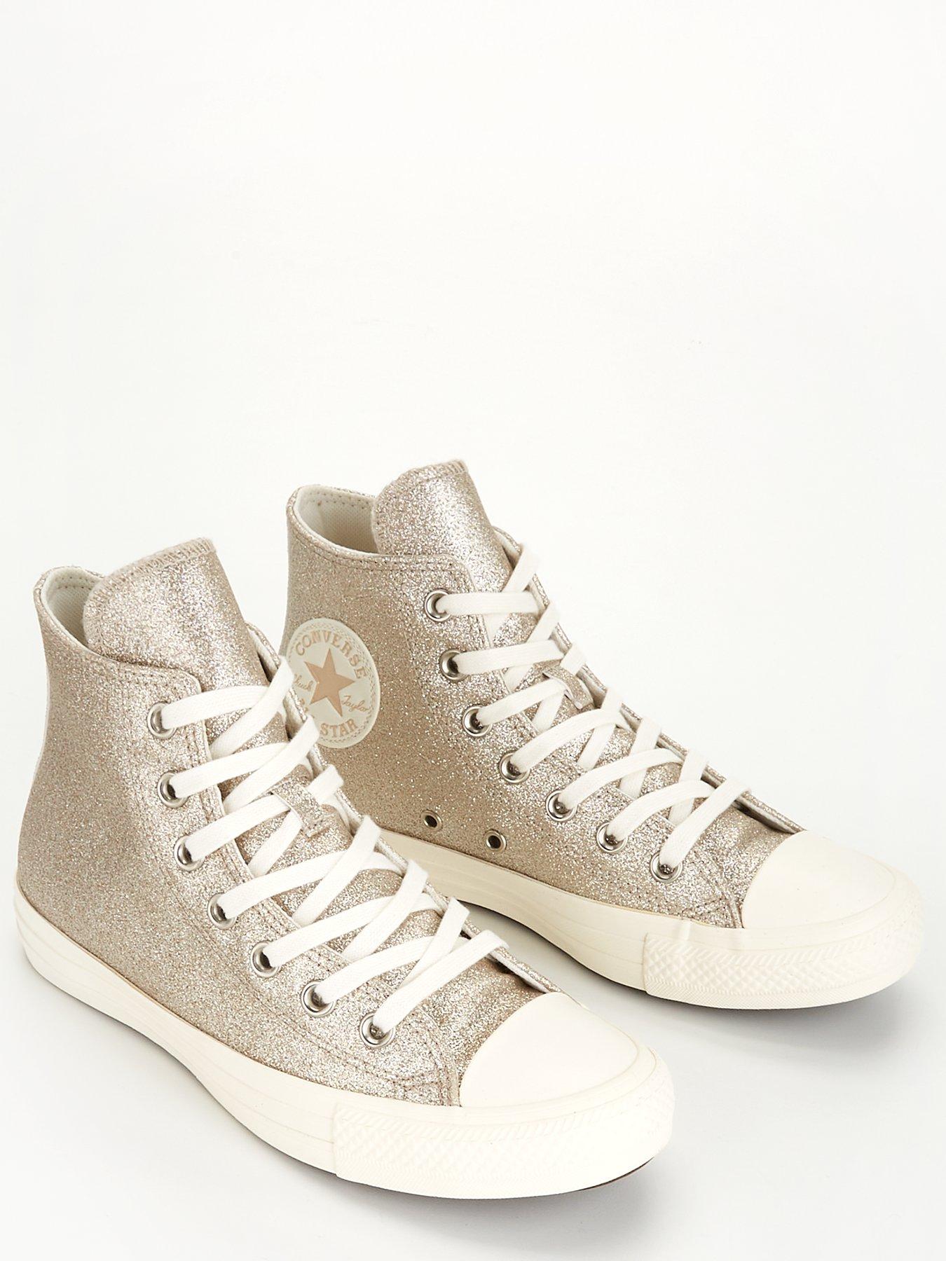 Chuck Taylor All Star Sparkle Party Hi Top Gold