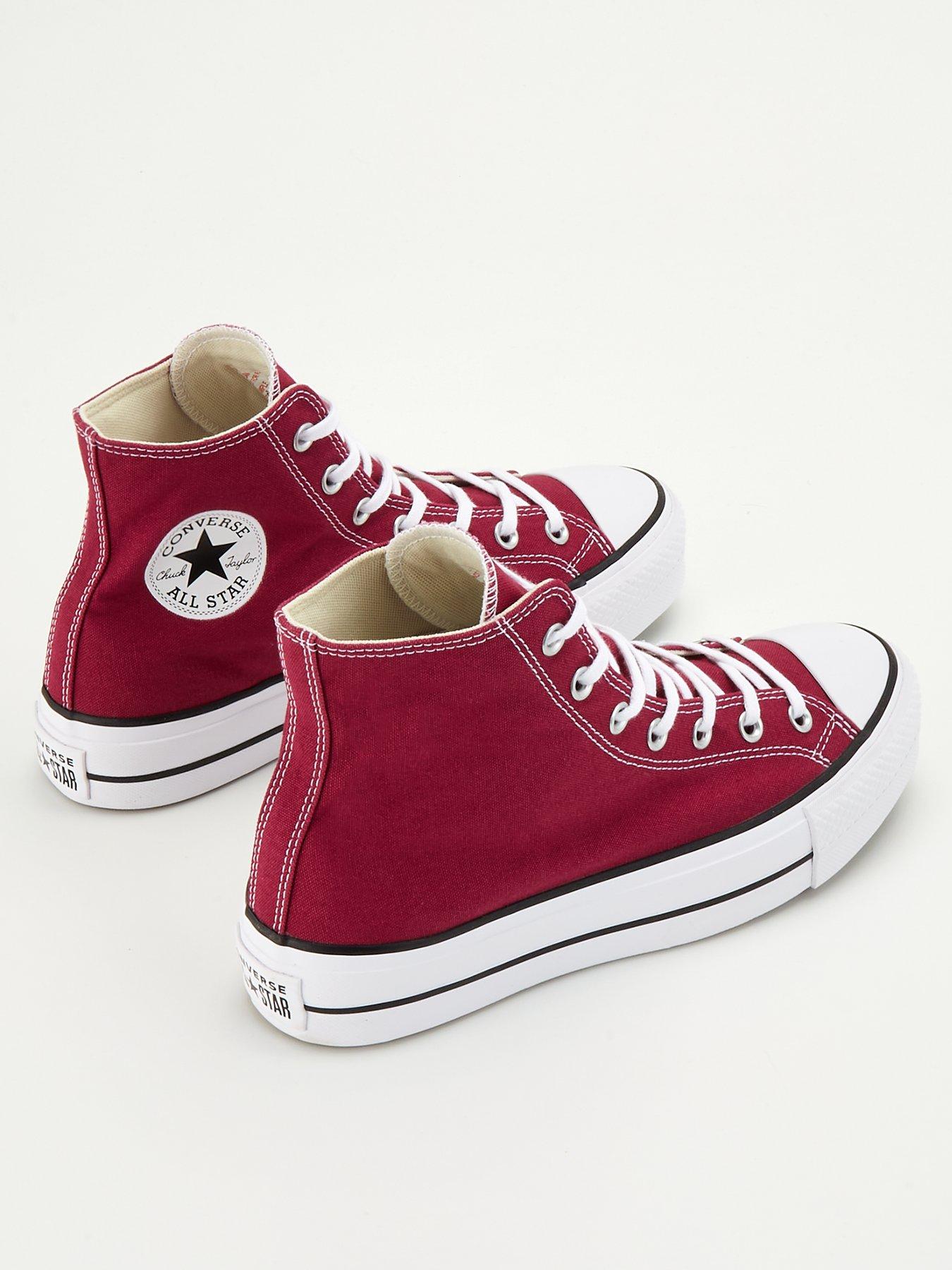 Pink high deals top converse youth