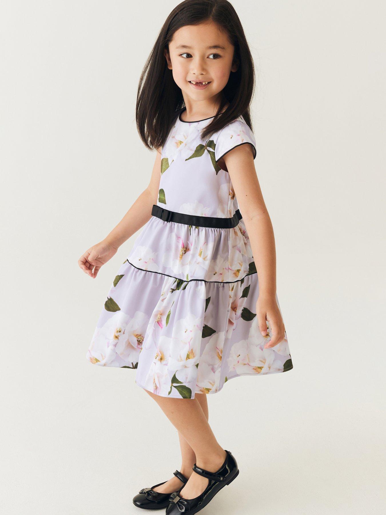 Ted Baker Baker By Ted Baker Baby Girls Tiered Dress With Hat