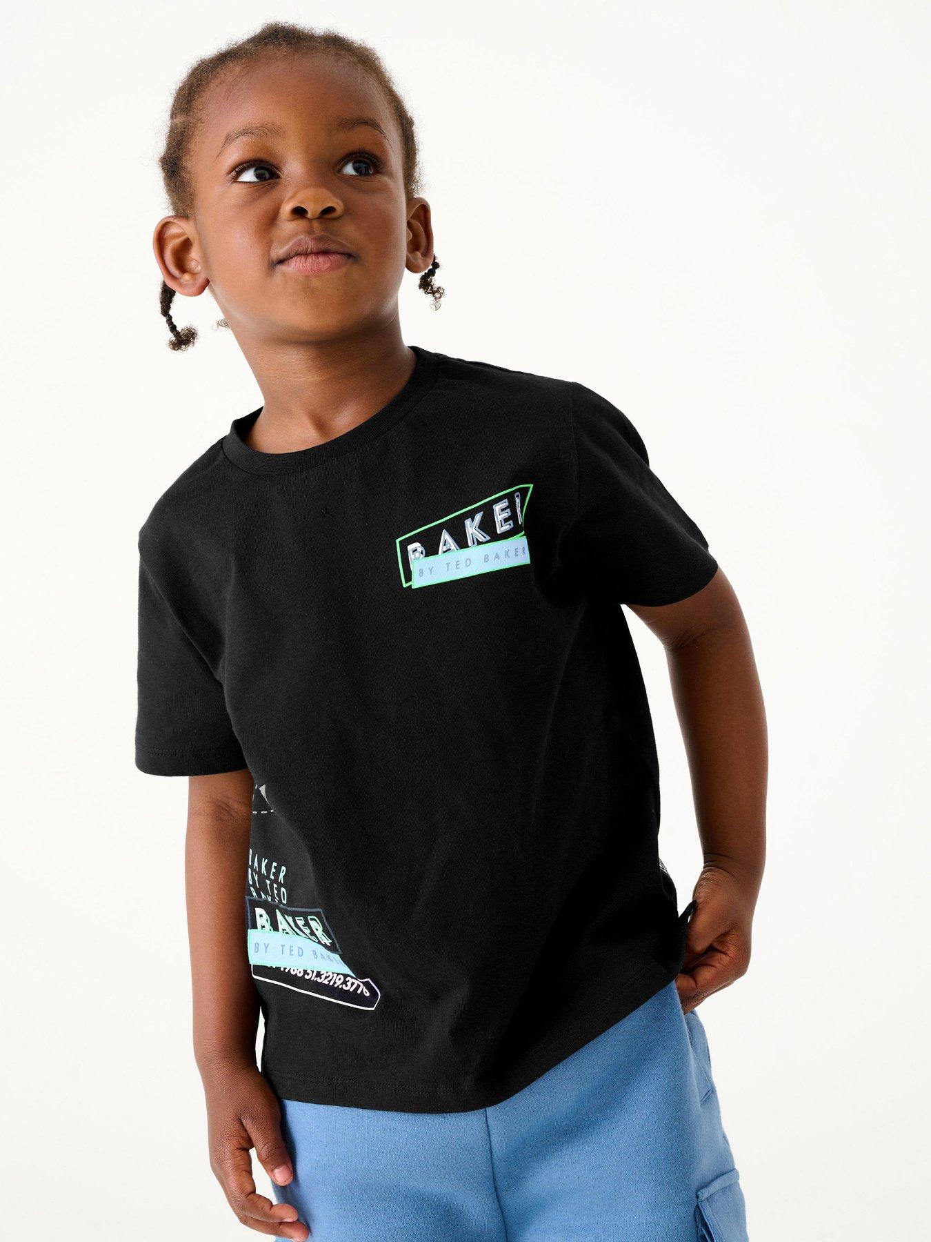 Ted Baker Baker By Ted Baker Older Boys Tshirt - Black | very.co.uk