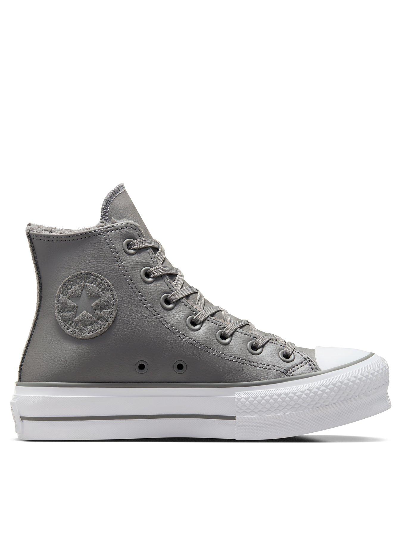 Converse Chuck Taylor All Star Lift Trainers Grey Very