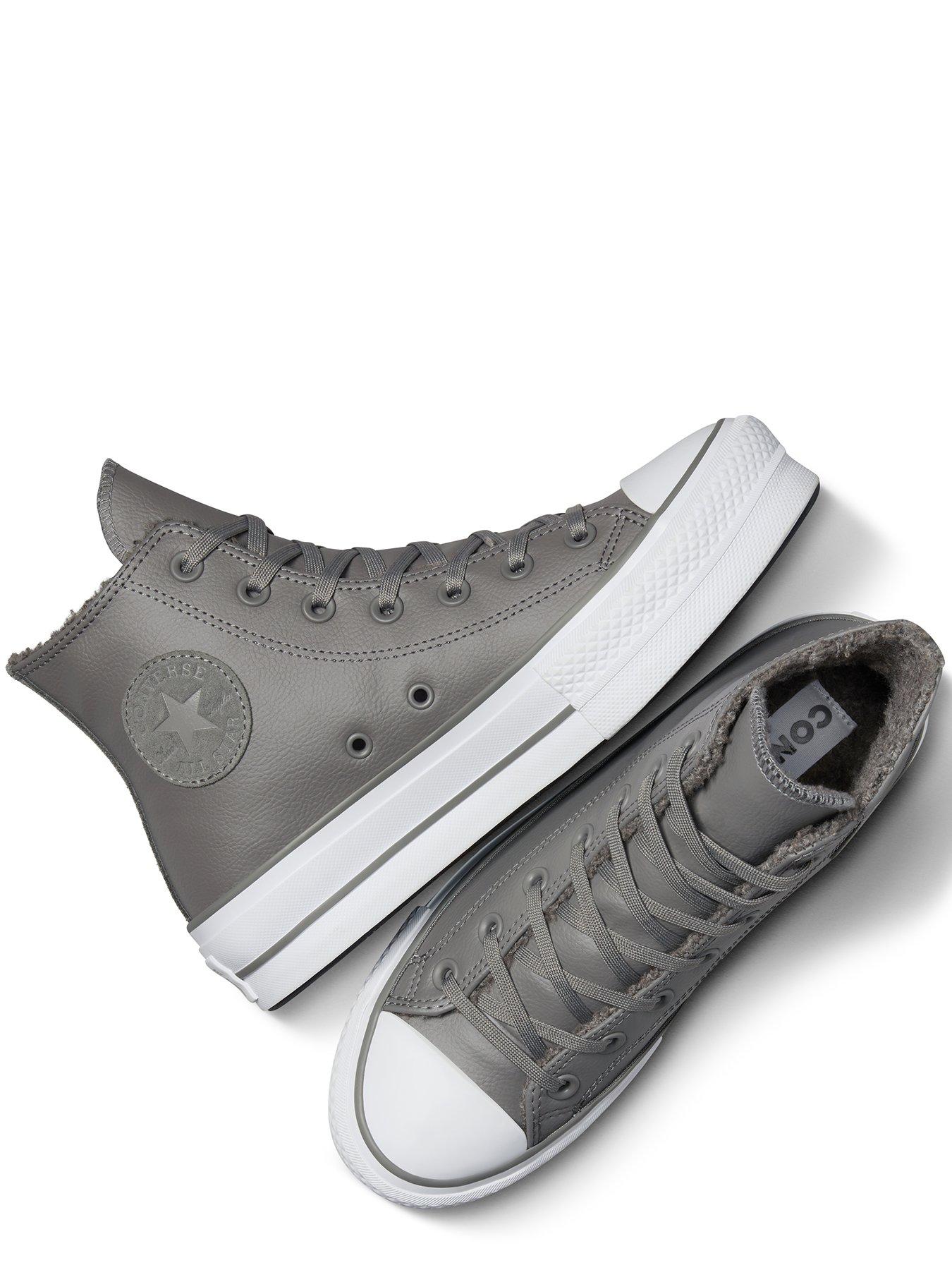 Converse Chuck Taylor All Star Lift Trainers Grey Very