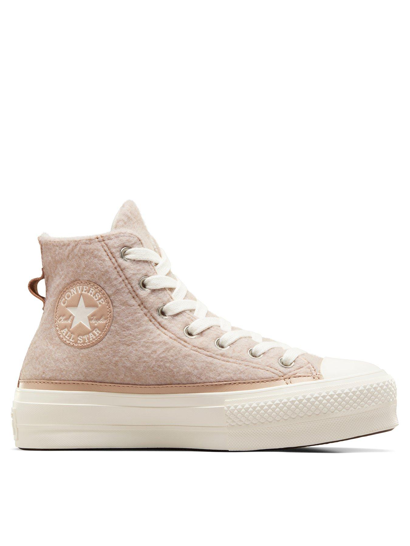 Chuck Taylor All Star Warm Winter Lift Trainers Cream