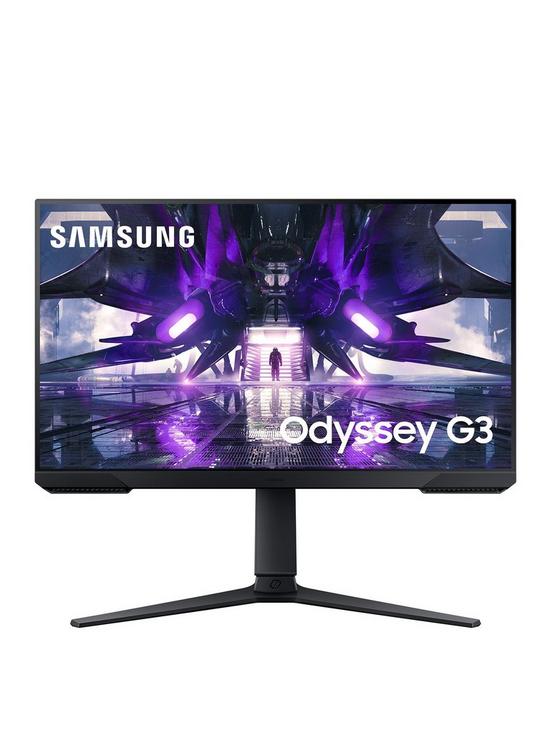 front image of samsung-g32a-24-inch-fhd-165hz-odyssey-gaming-monitor