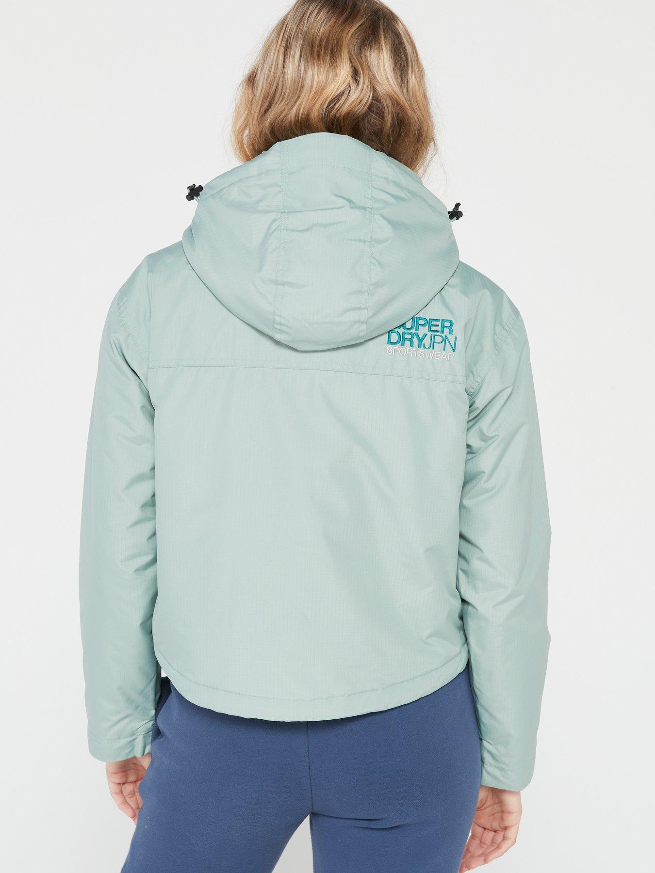 Superdry Code Water Resistant Windcheater Jacket Green very.co.uk