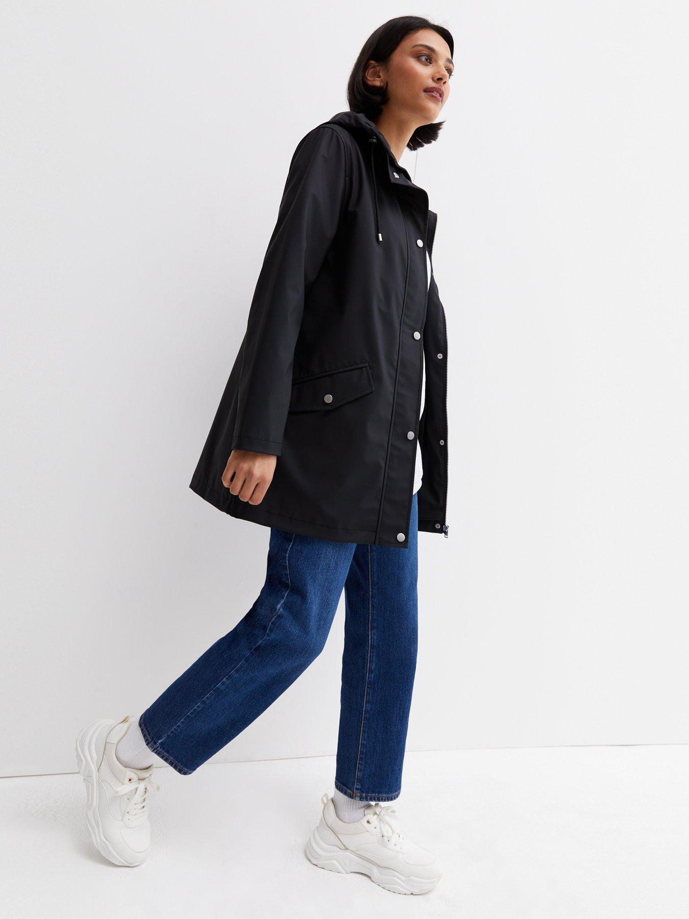 New Look Hooded Rain Anorak - Black | very.co.uk