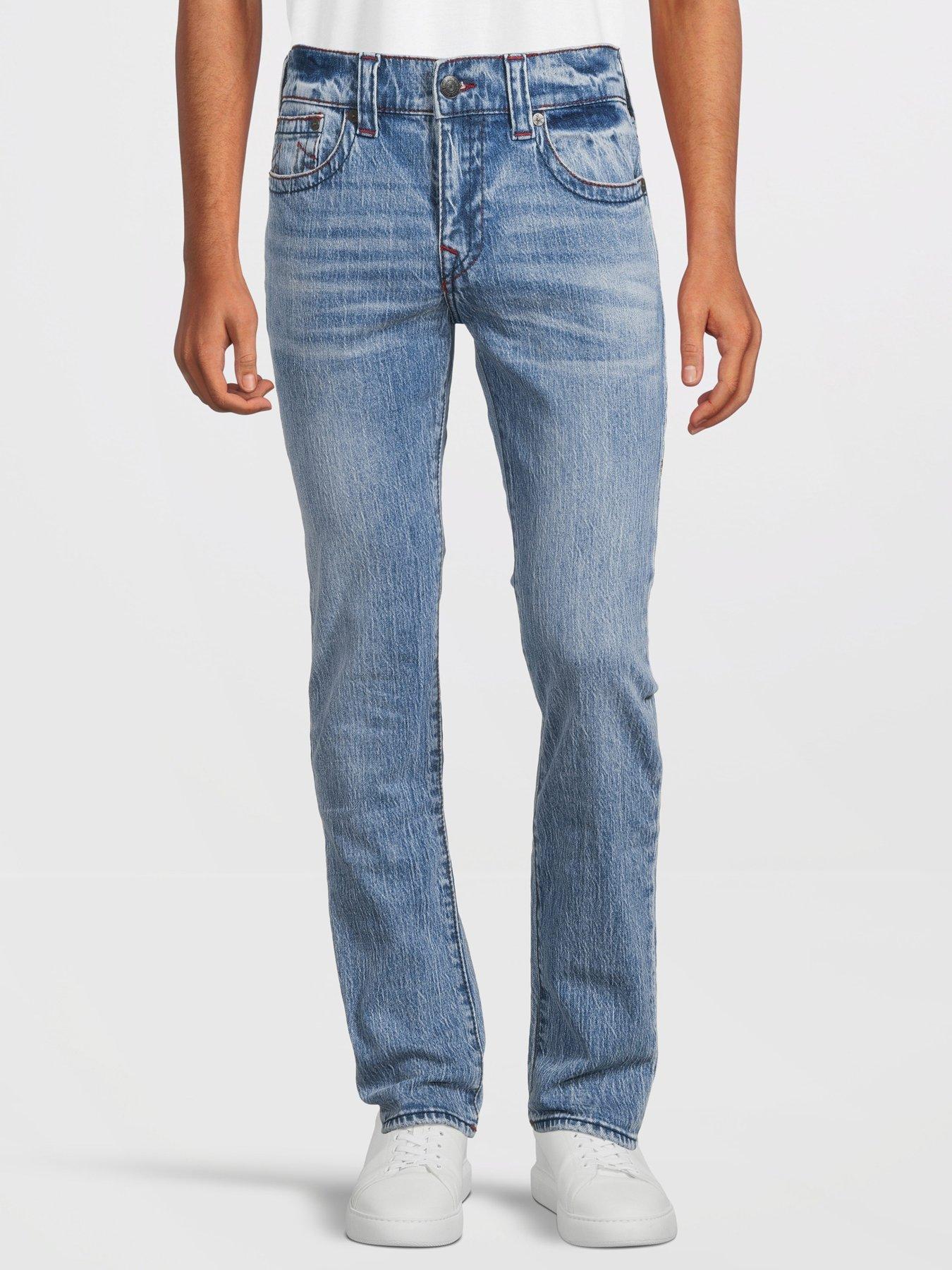 Mid-Wash Low-Rise Skinny Fit Narrow Leg Jeans