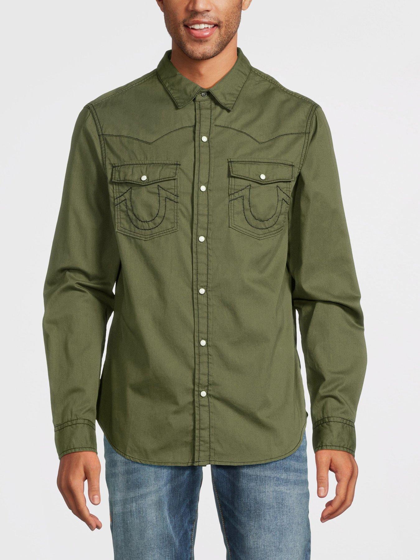 Big T Western Shirt Khaki