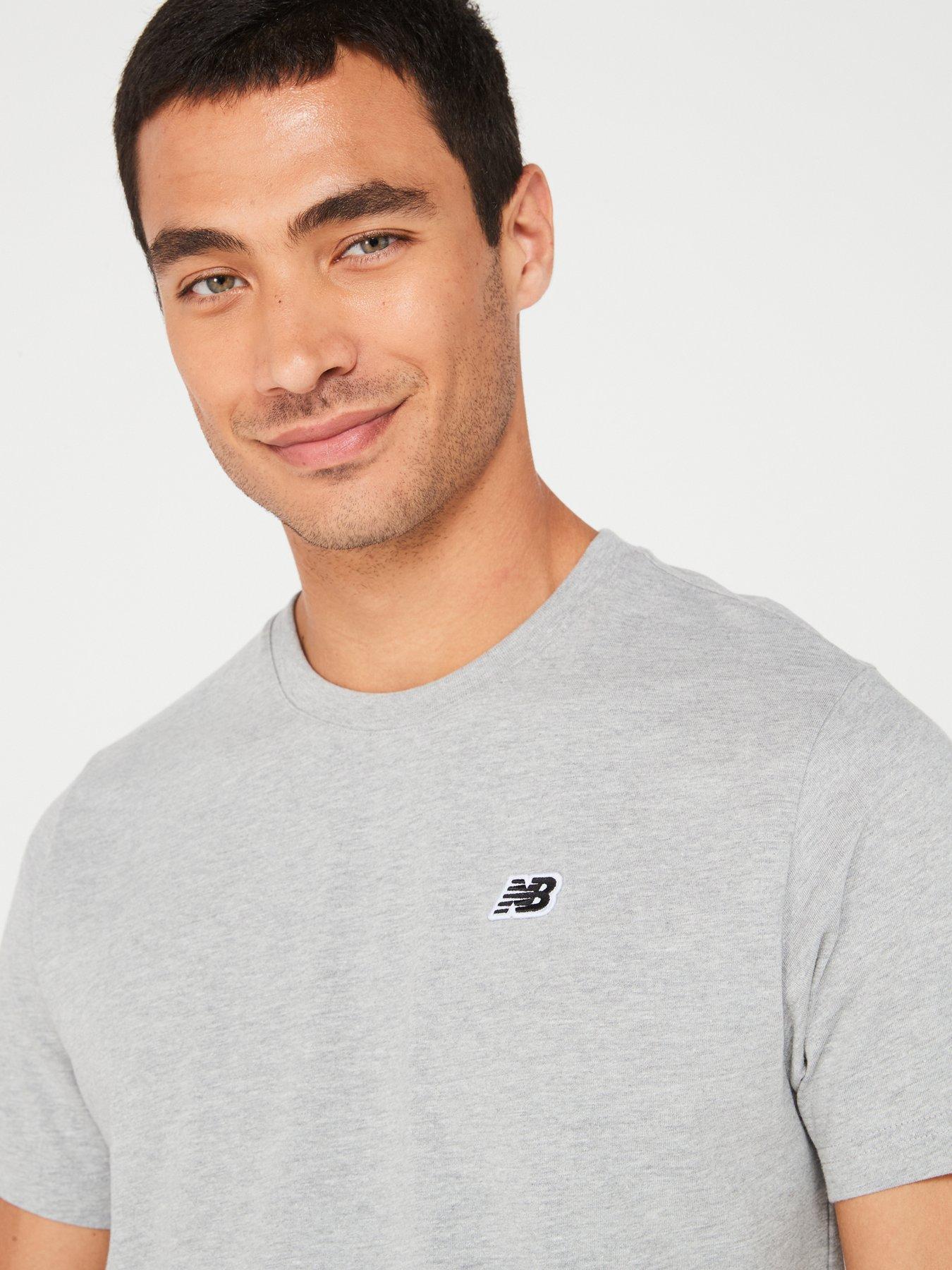 New Balance Small Logo T-shirt - Grey | Very.co.uk