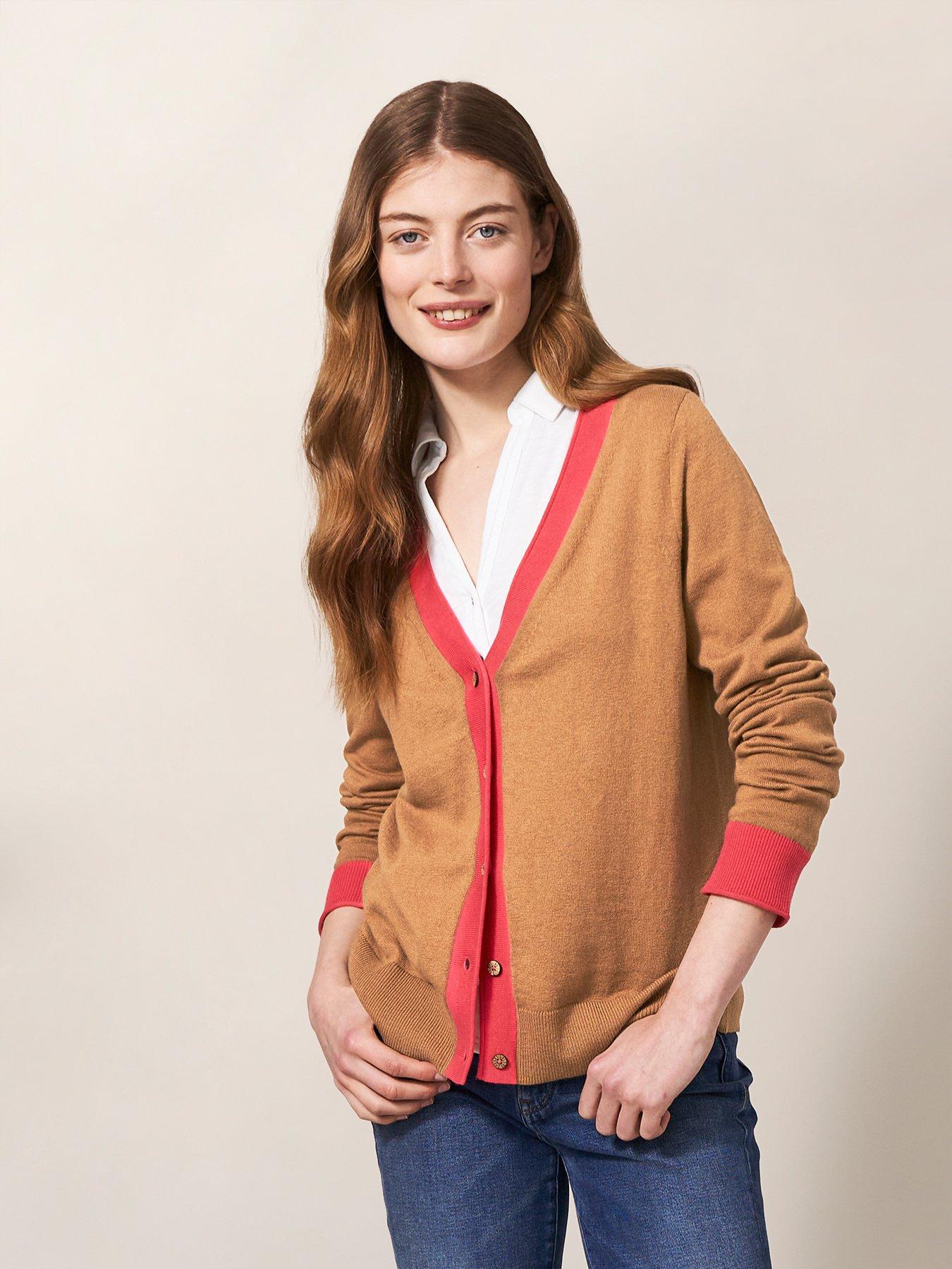 White stuff orange on sale cardigan