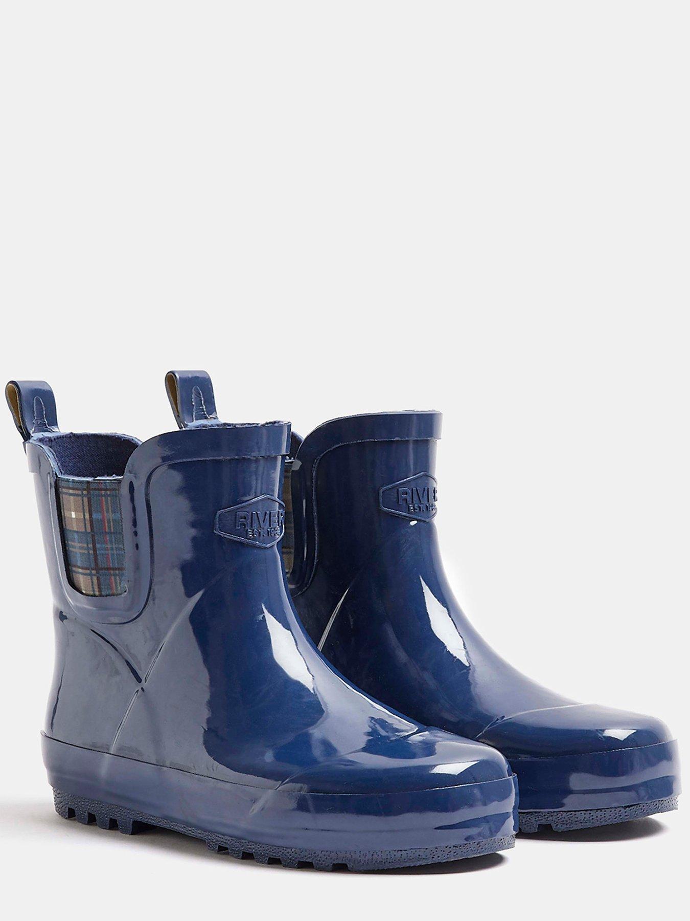 river island navy boots