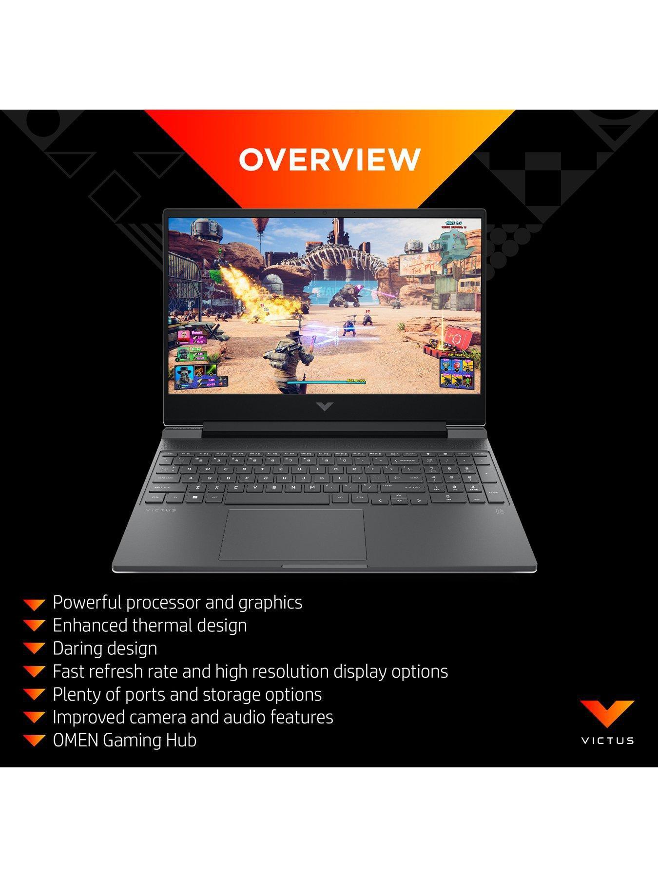 Image 4 of 8 of HP VICTUS 15-fa1006na Laptop - 15.6in FHD,&nbsp;GeForce RTX 4060, Intel Core i5, 16GB RAM,&nbsp;512GB SSD&nbsp;- Silver