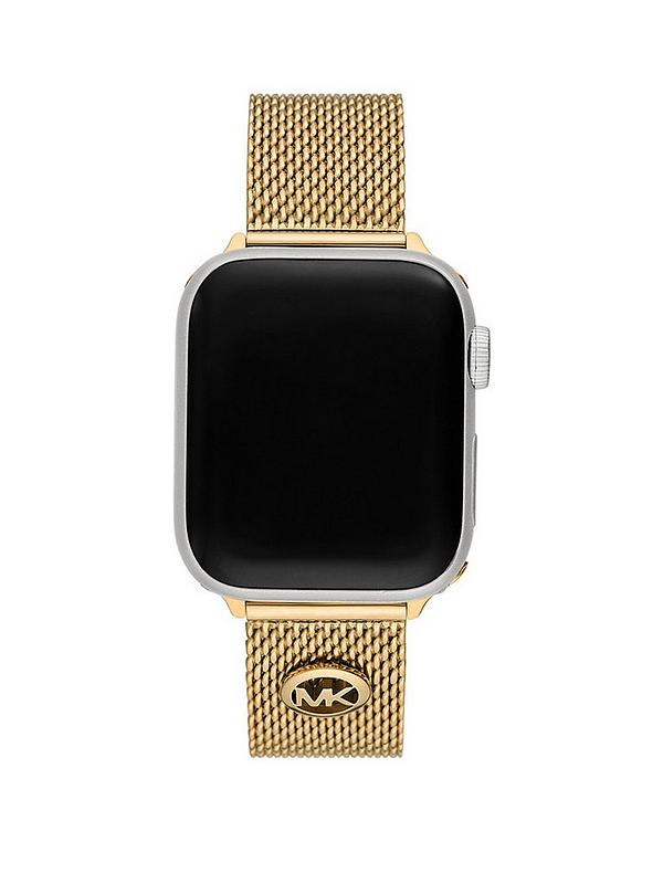 Michael Kors Gold-Tone Stainless Steel Mesh Band for Apple Watch,  38/40/41mm and 42/44/45/49mm