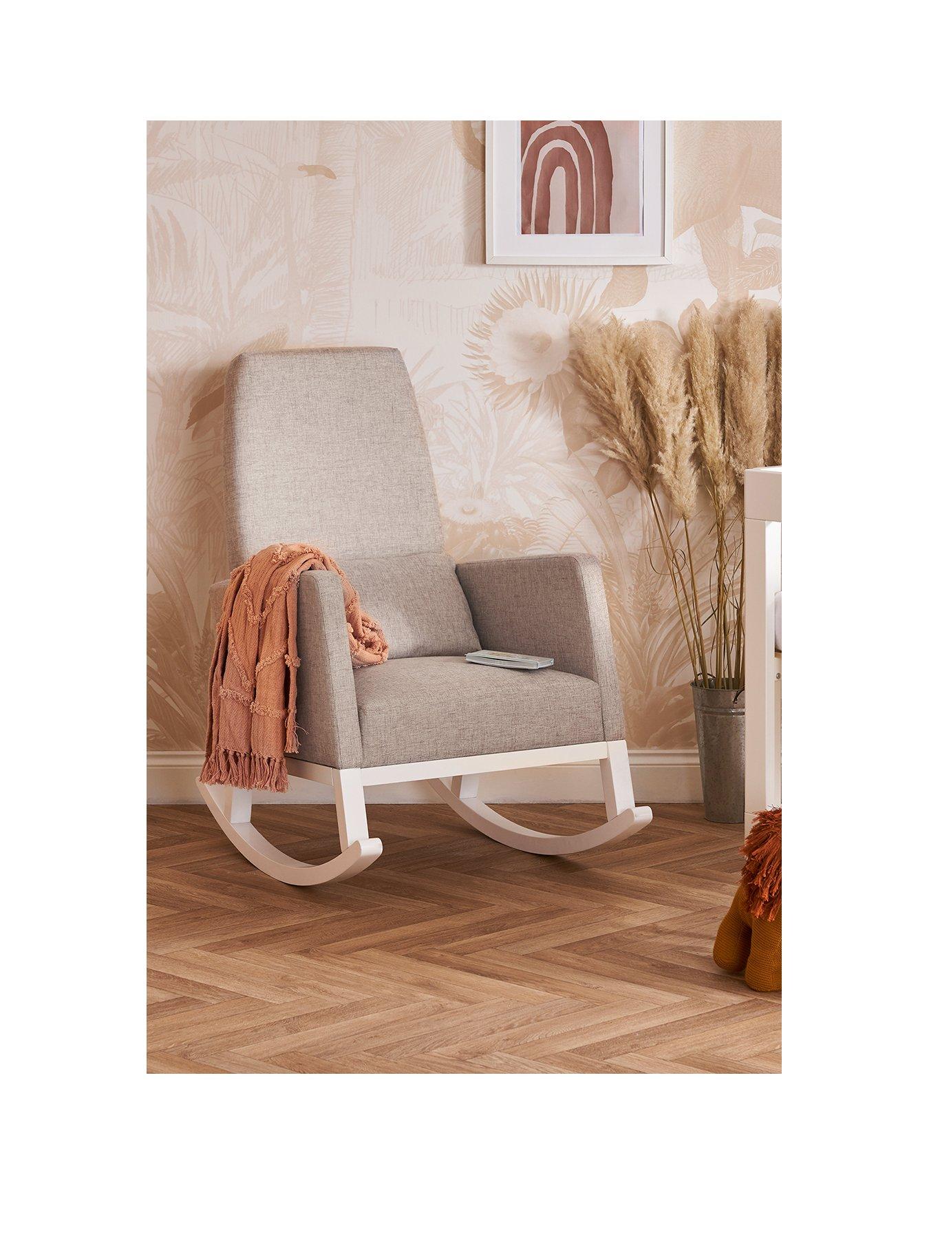 High back nursery rocking shop chair