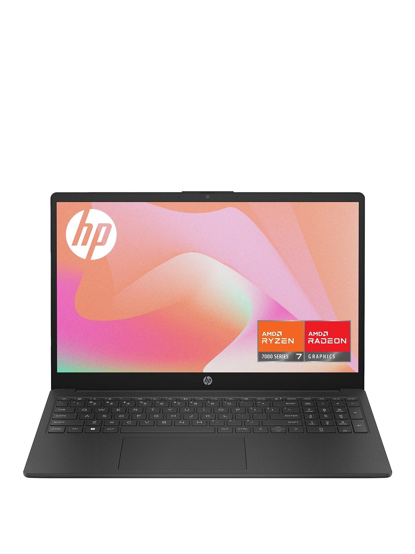 undefined 15-fc0016na Laptop - 15.6in FHD, AMD Ryzen 7, 8GB RAM, 512GB SSD, with Optional Microsoft 365 Family (12 Months) - Black