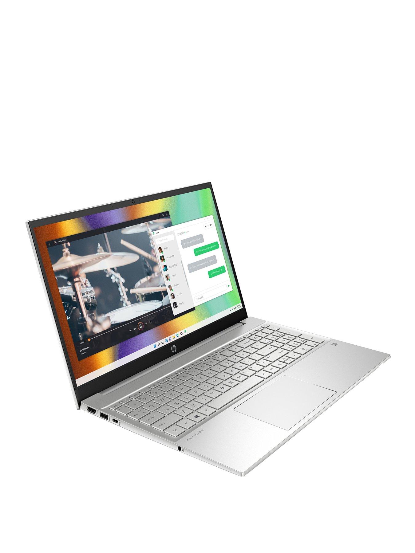 Image 1 of 8 of HP Pavilion 15-eh1029na Laptop - 15.6in FHD,&nbsp;AMD Ryzen 5, 8GB RAM, 512GB SSD&nbsp;- Silver