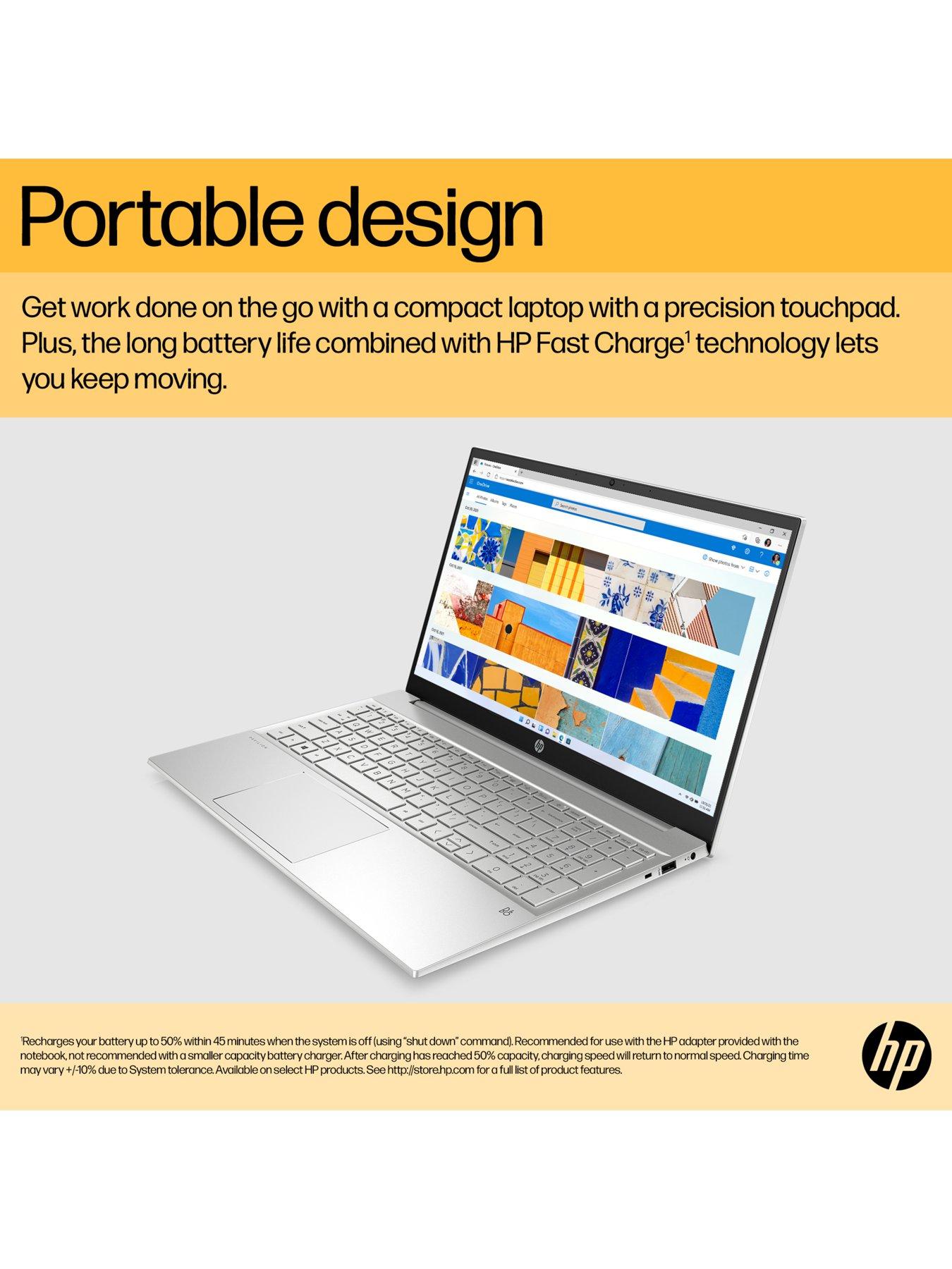 Image 5 of 8 of HP Pavilion 15-eh1029na Laptop - 15.6in FHD,&nbsp;AMD Ryzen 5, 8GB RAM, 512GB SSD&nbsp;- Silver