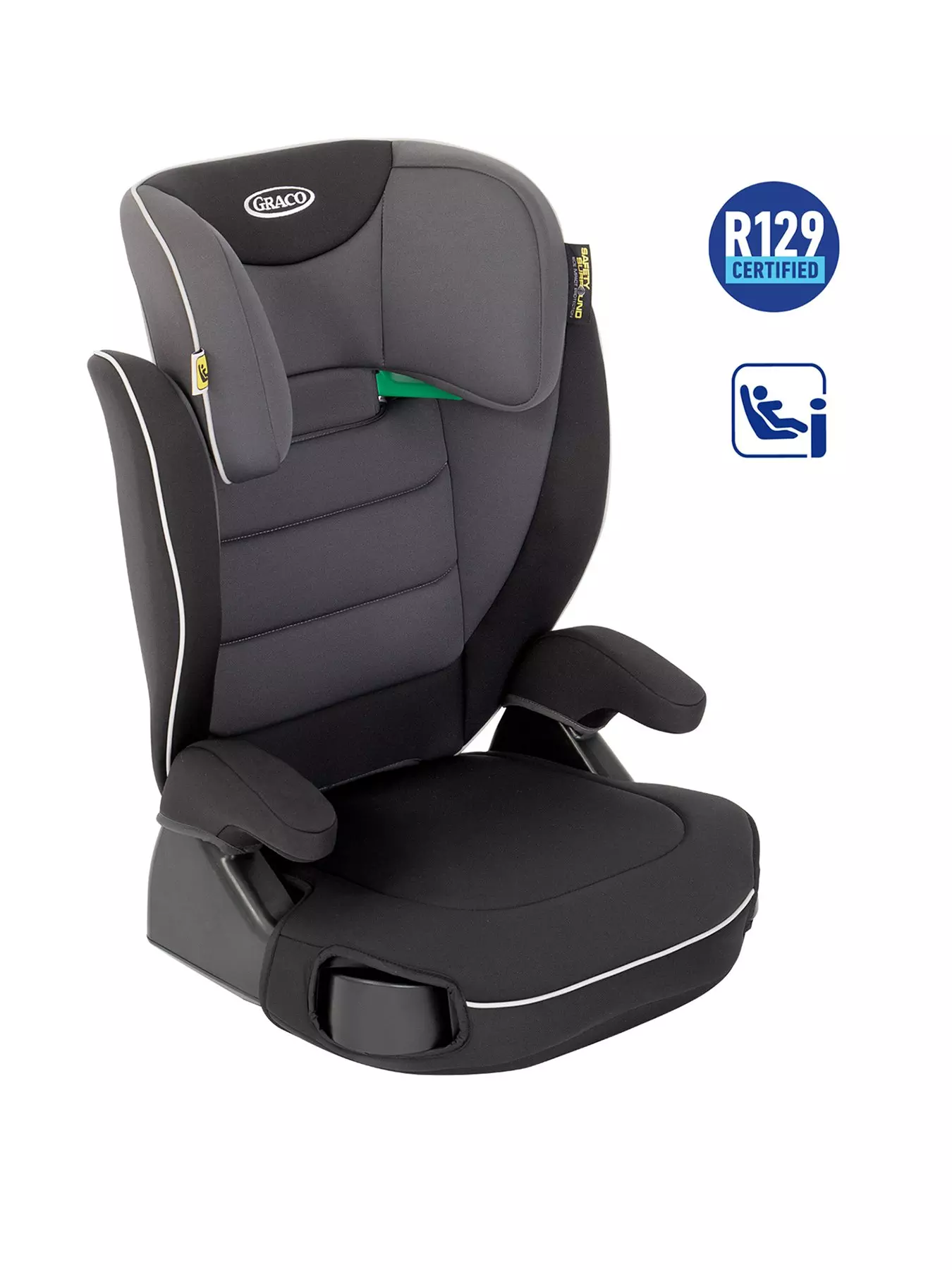 Graco EVERSURE LITE I-SIZE - booster seat 135-150 cm, Steeple Grey Steeple  Grey, Car Seats \ 15-36 kg, 4 years to 11 years