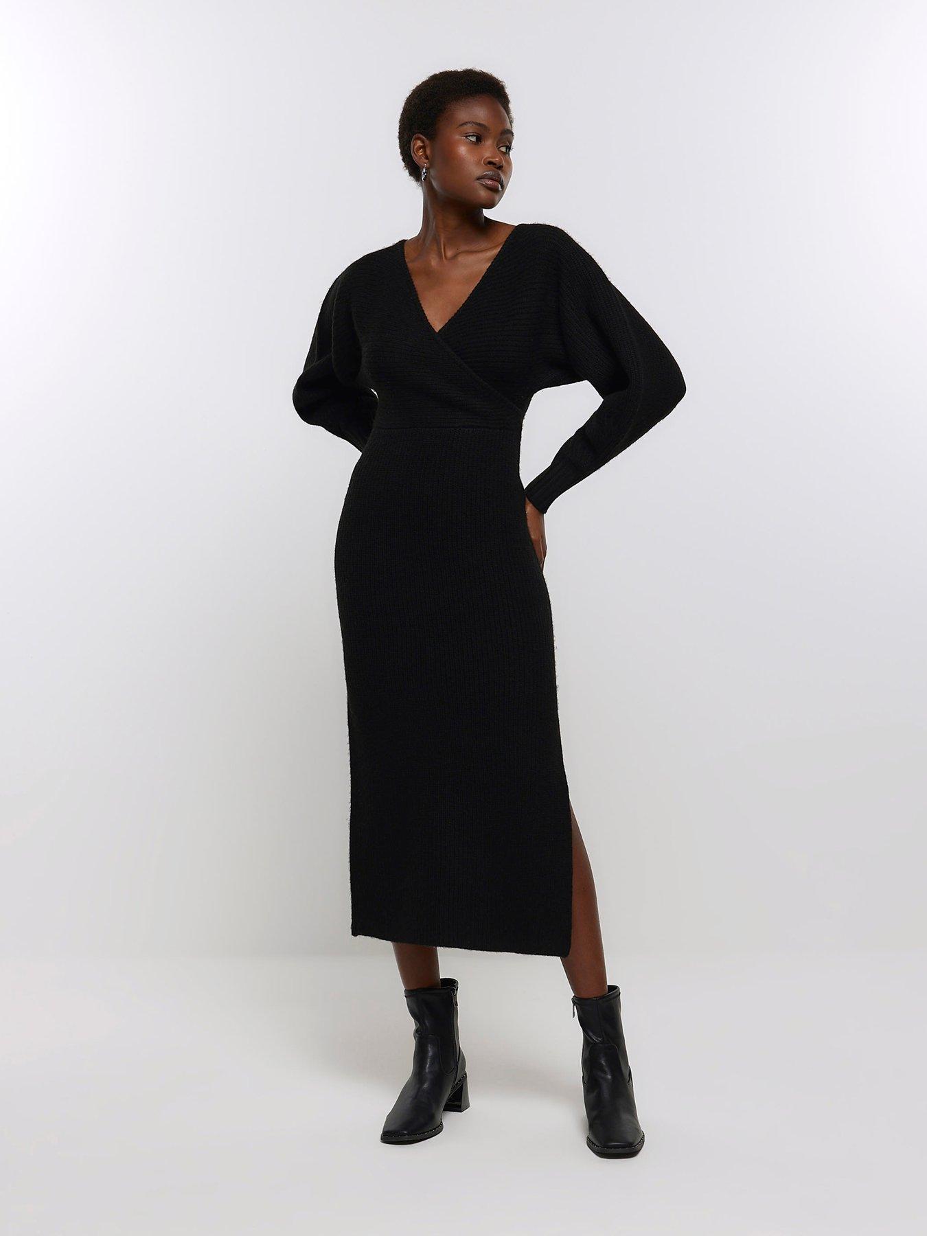 Black womens jumper outlet dress