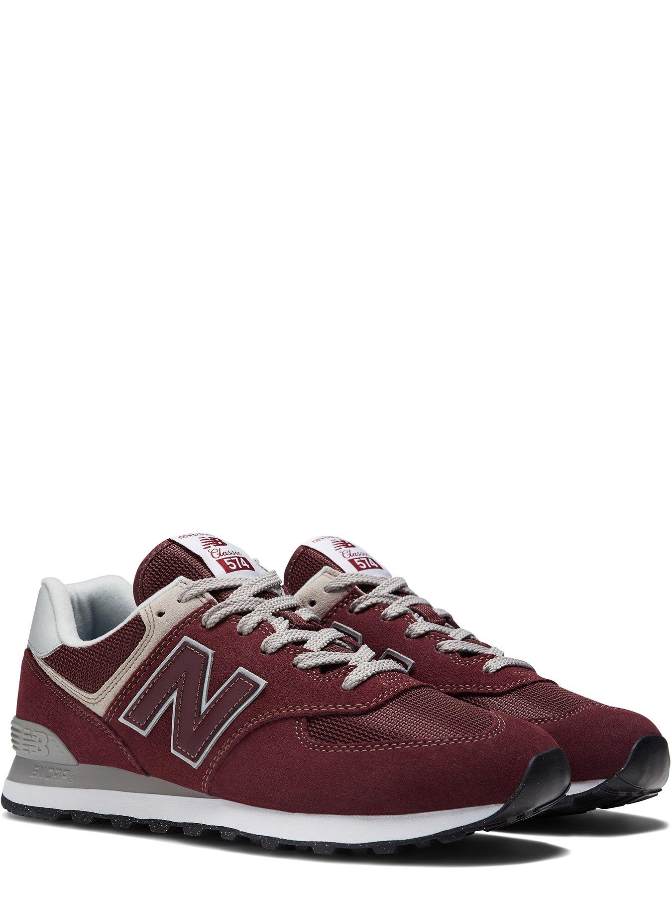 red nb trainers