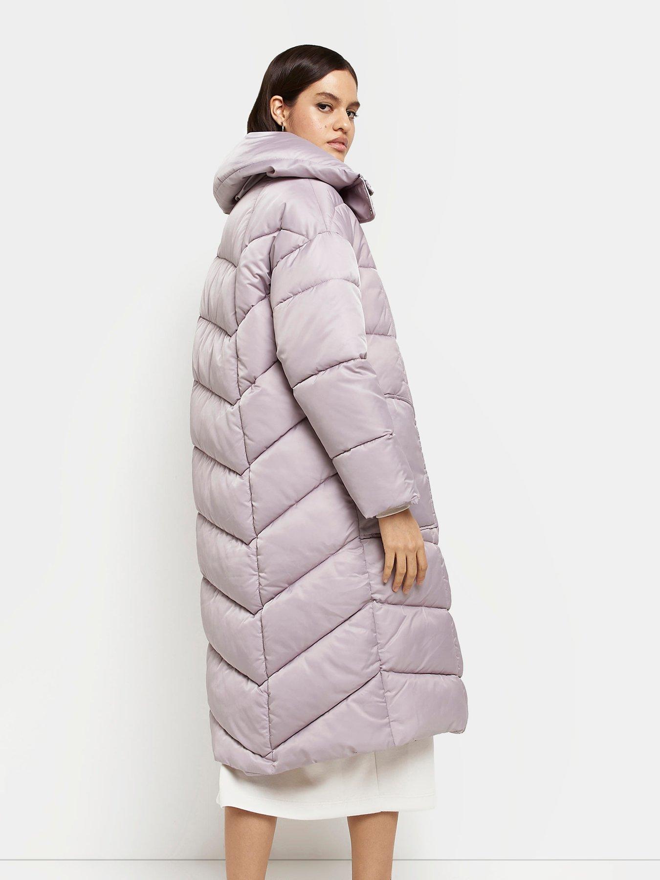 River island quilted on sale coat