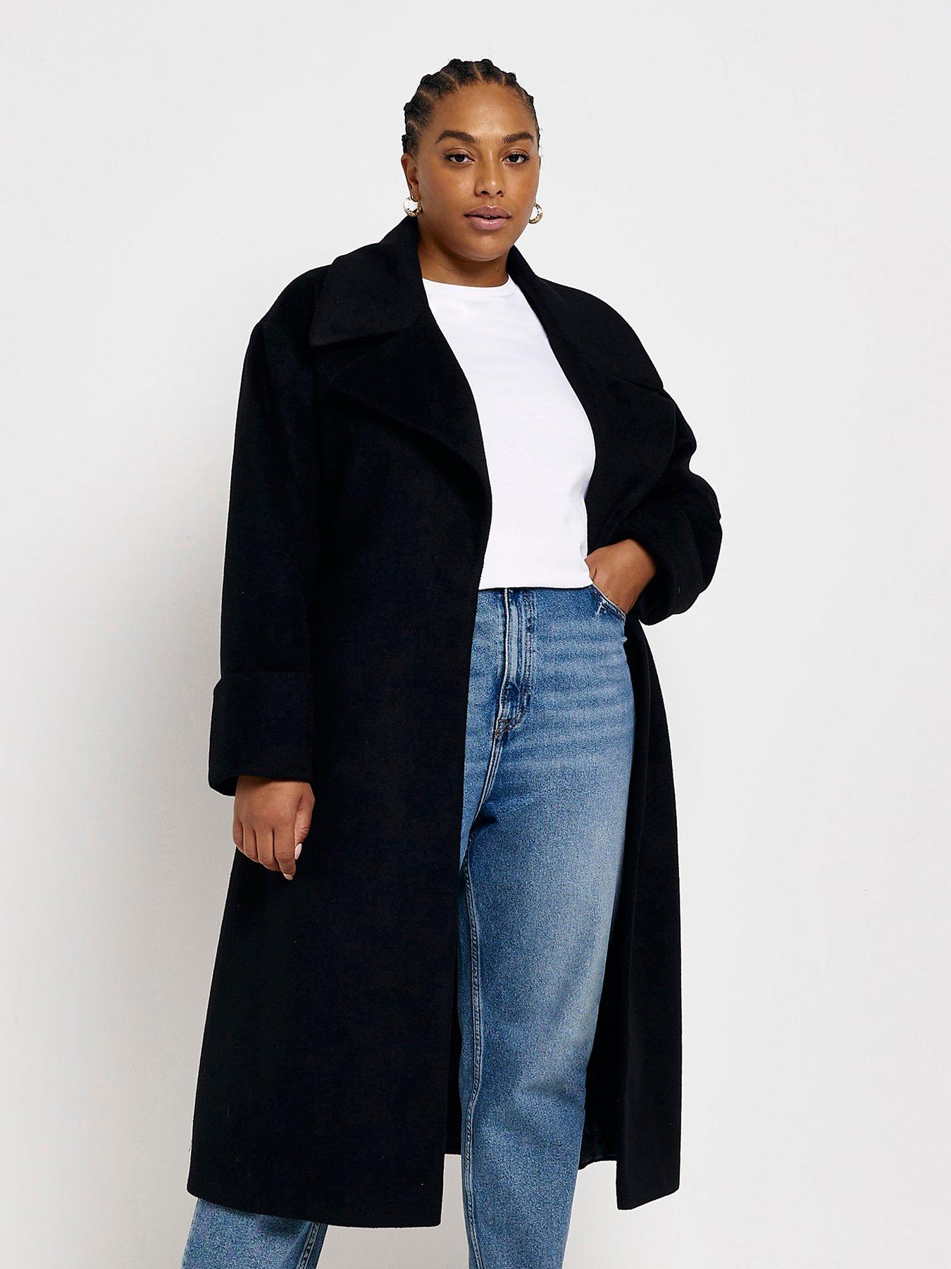 Black teddy hotsell coat missguided