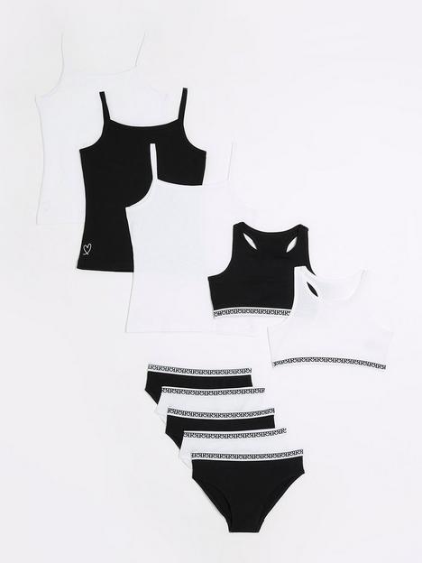 river-island-girls-vest-and-underwear-10-pack-black