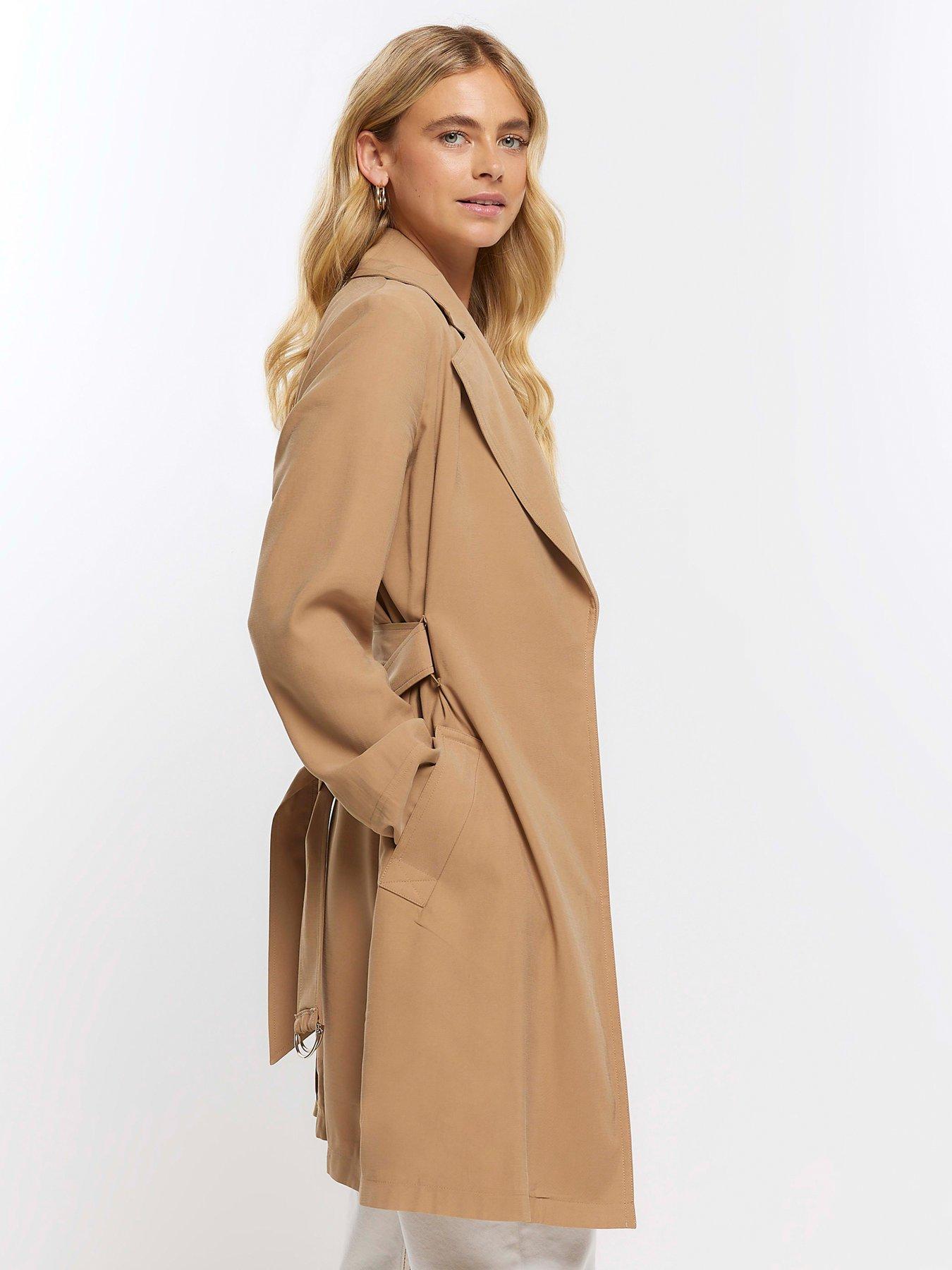 Belted trench hot sale coat womens