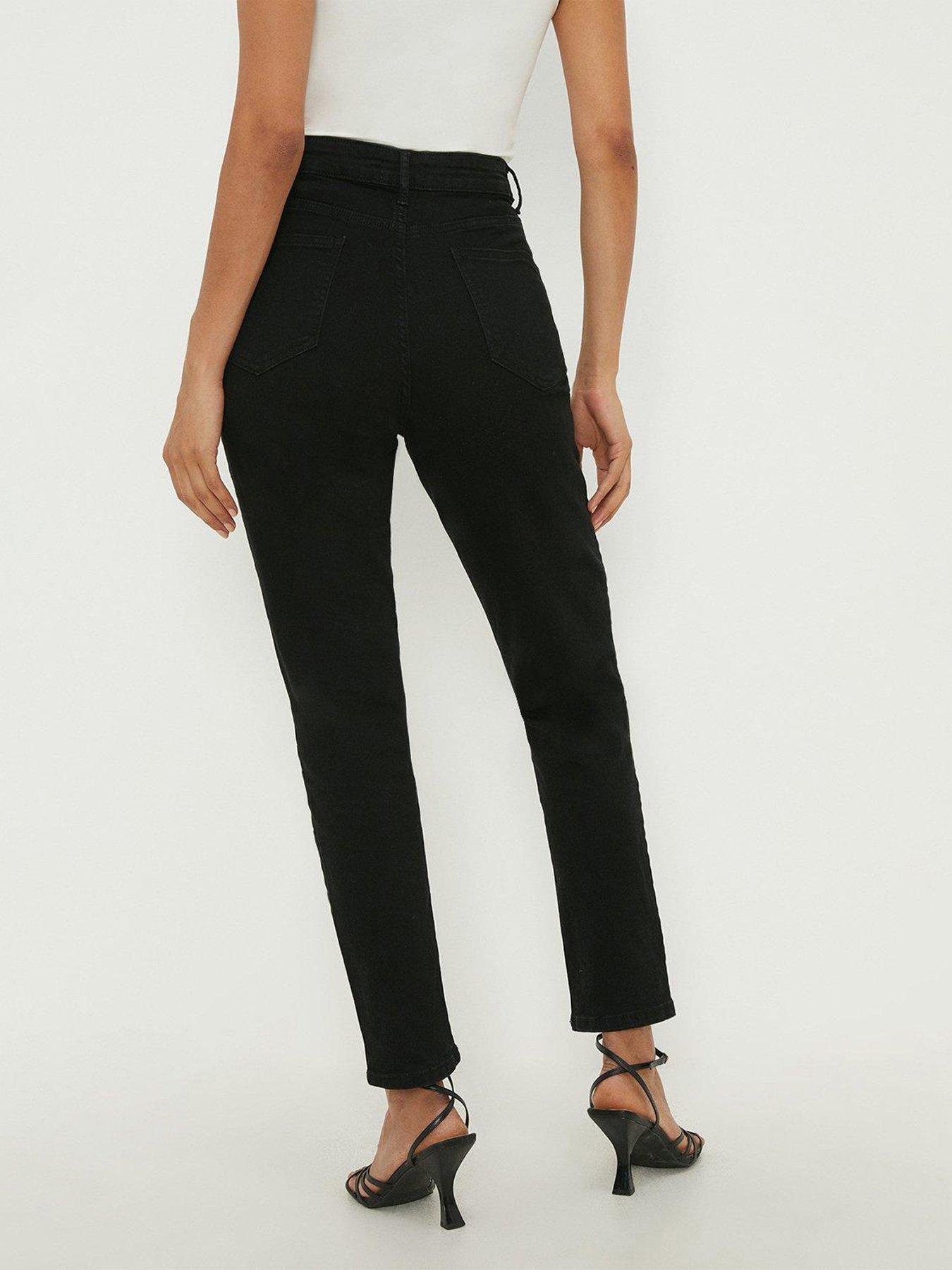 Dorothy Perkins Slim Mom Jeans Black Very