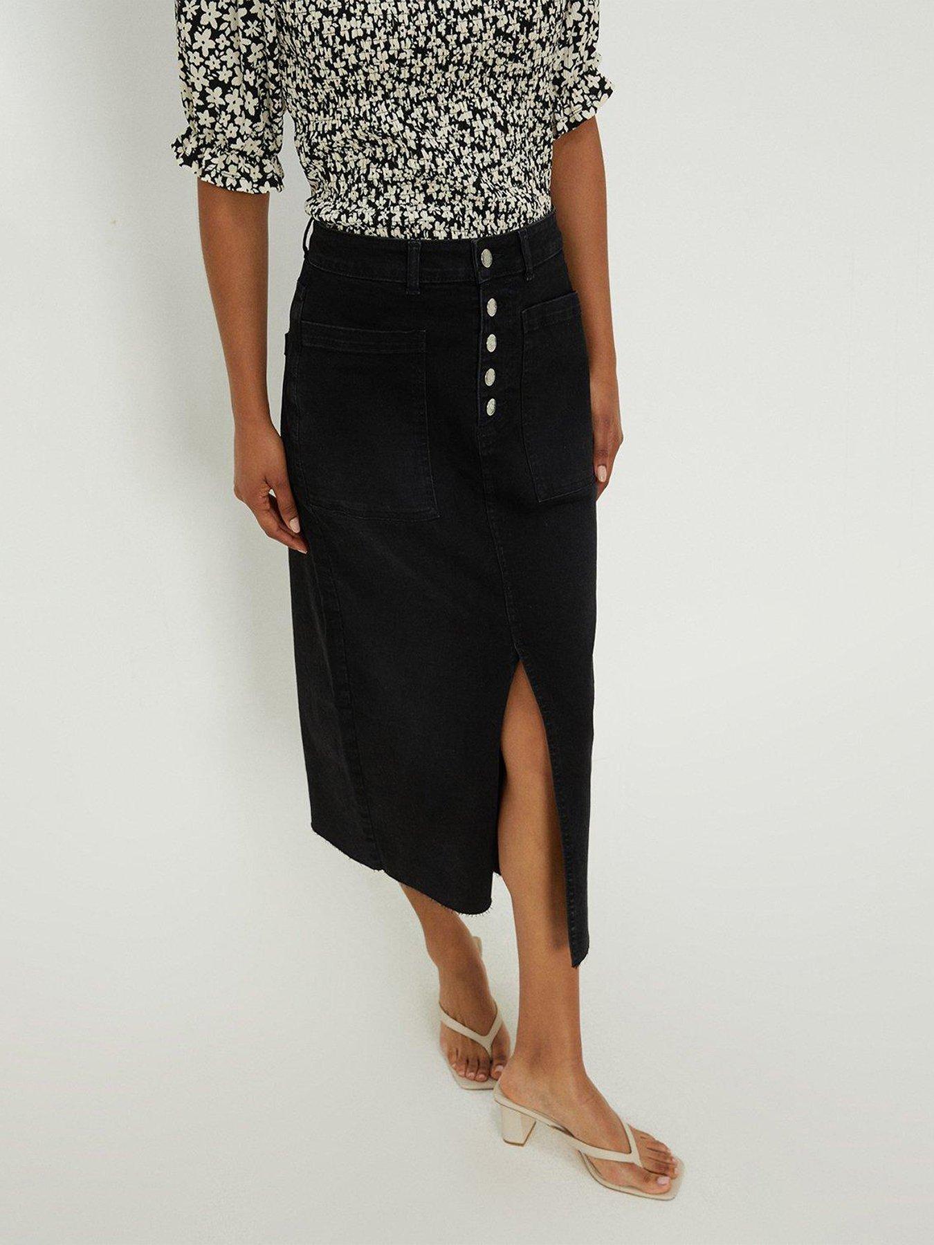 dorothy-perkins-button-down-midaxi-skirt-black