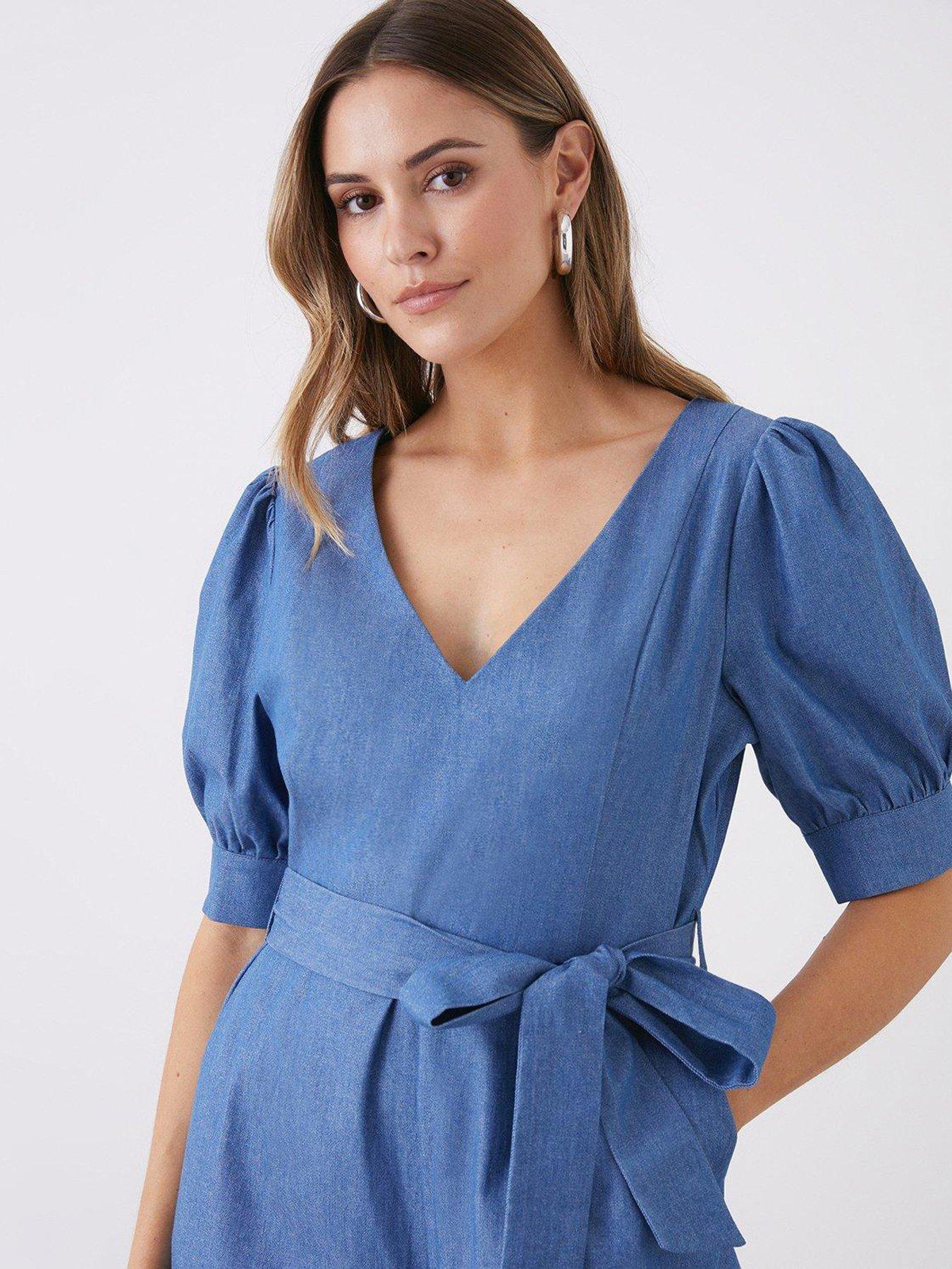 Dorothy perkins blue jumpsuit online