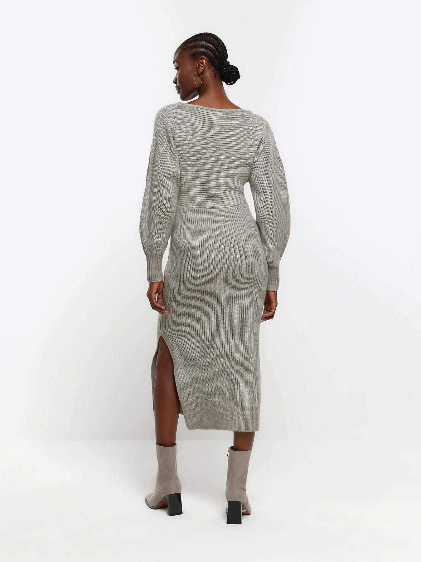 Ribbed jumper hot sale dress