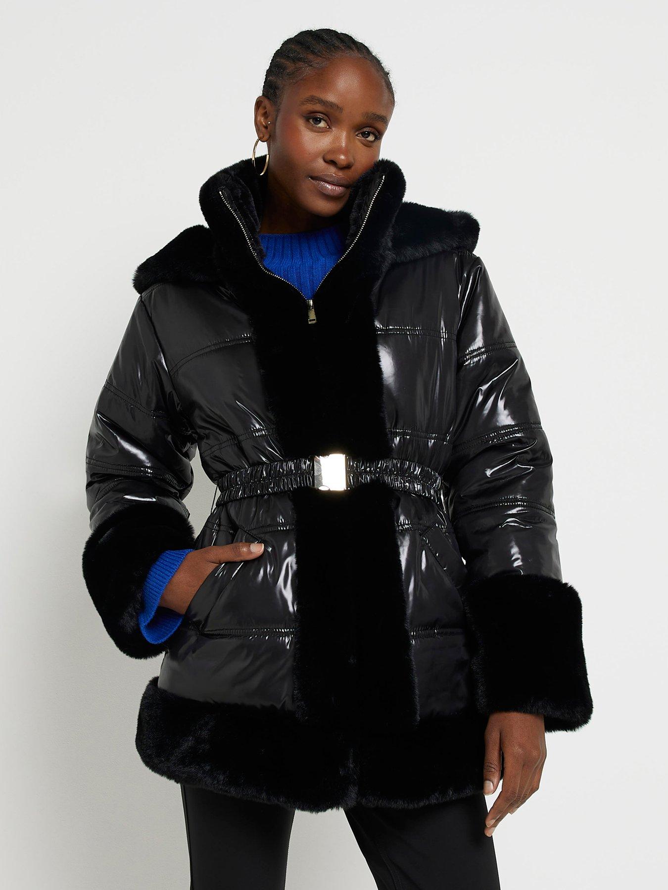 River island store belted coat