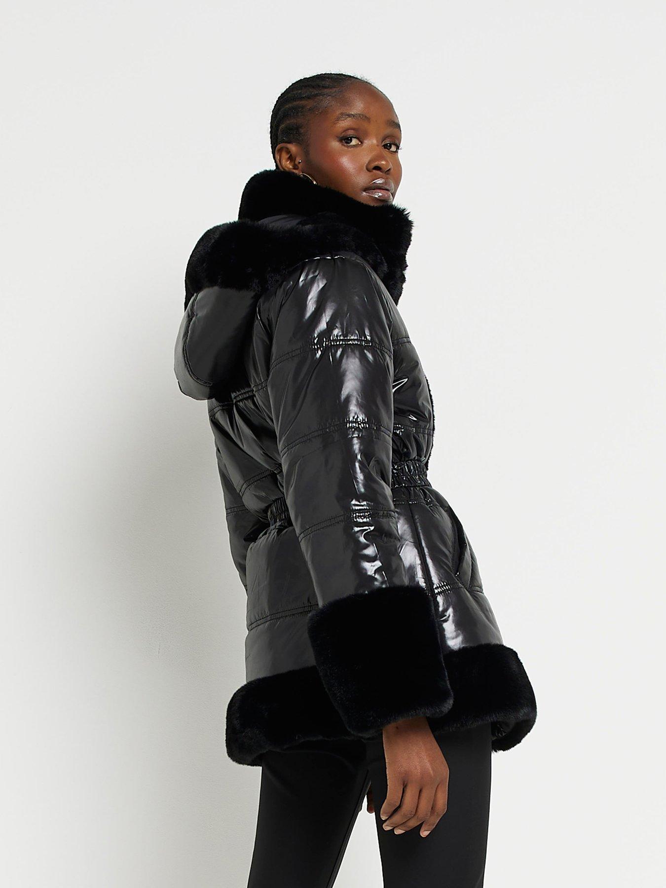 River island 2024 belted coat