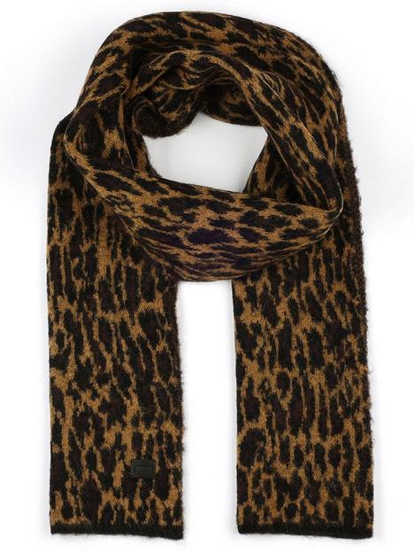 allsaints-brushed-leopard-knit-scarf--natural-multi