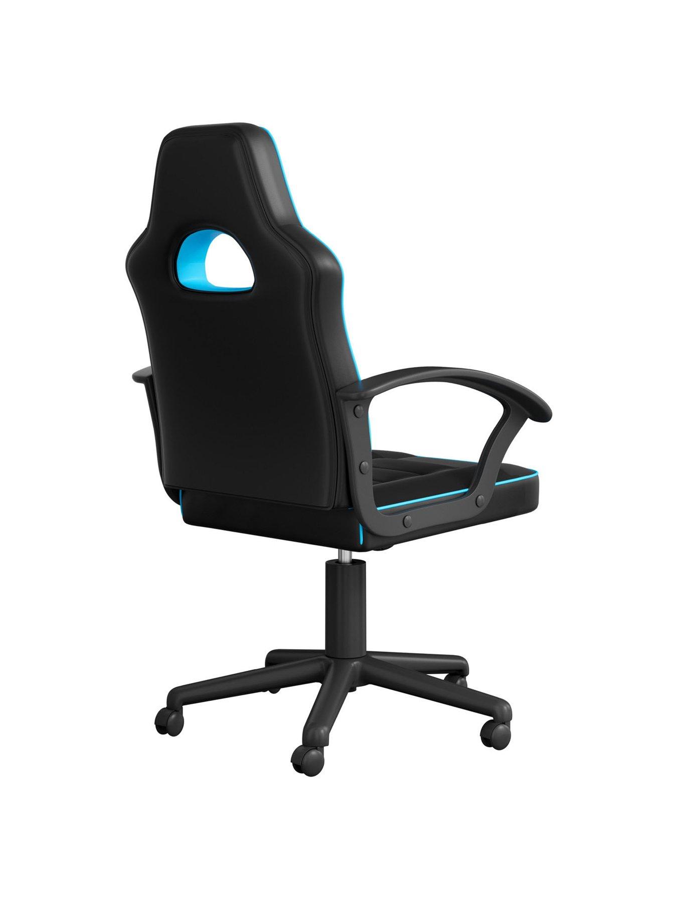 Image 2 of 4 of BraZen Valor Mid Back PC Gaming Chair - Blue