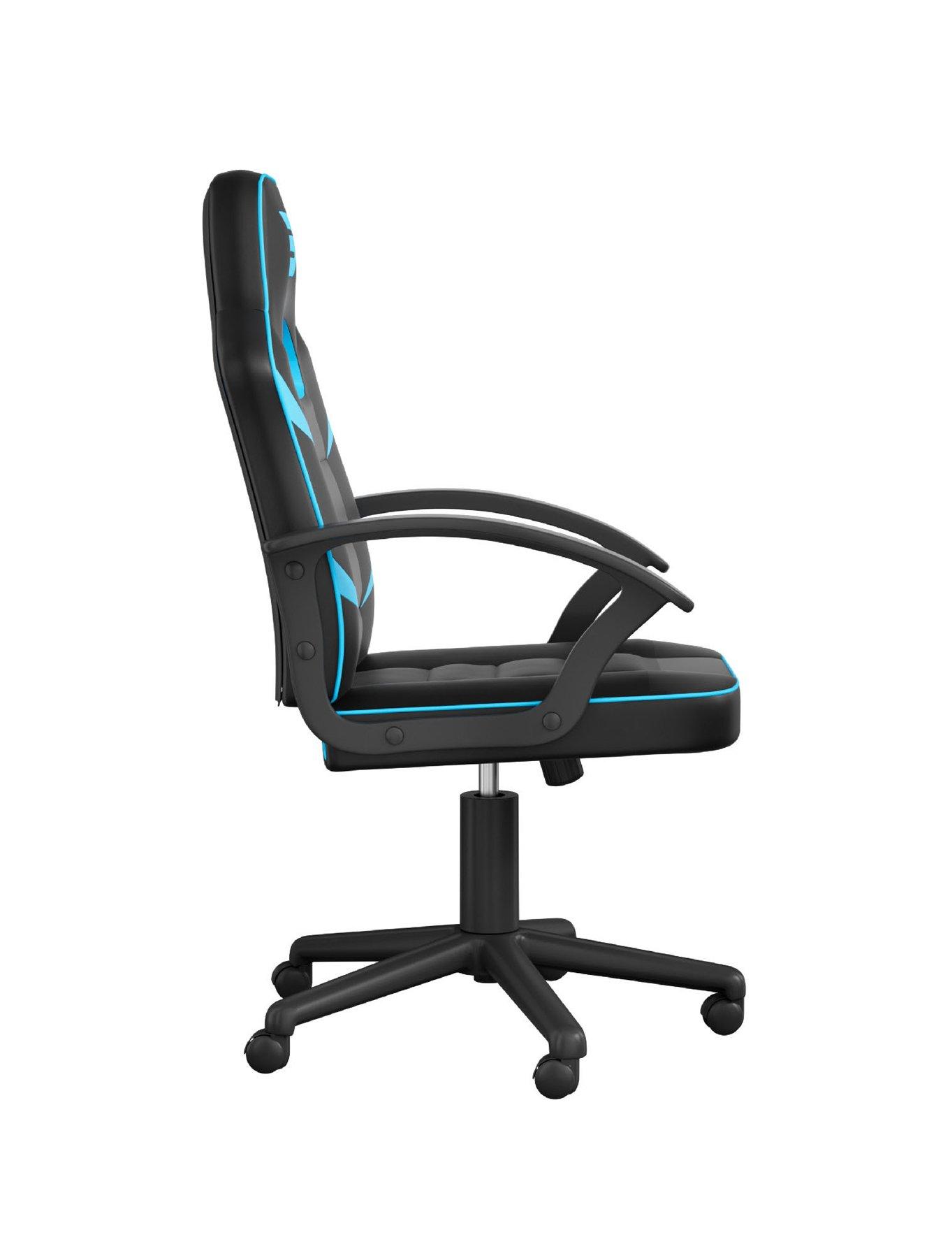 Image 3 of 4 of BraZen Valor Mid Back PC Gaming Chair - Blue
