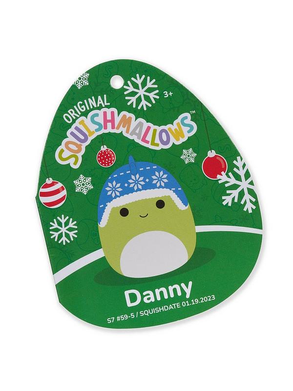 Image 6 of 7 of Squishmallows Festive Squishmallow -&nbsp;Danny the Dino with Blue Hat