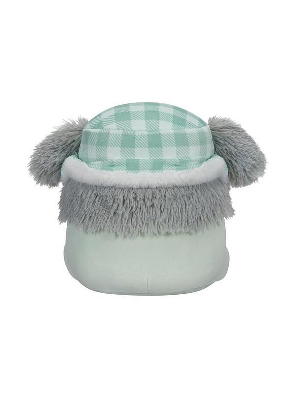 Image 4 of 7 of Squishmallows Festive Squishmallow Evita the Grey Bigfoot with Trapper Hat