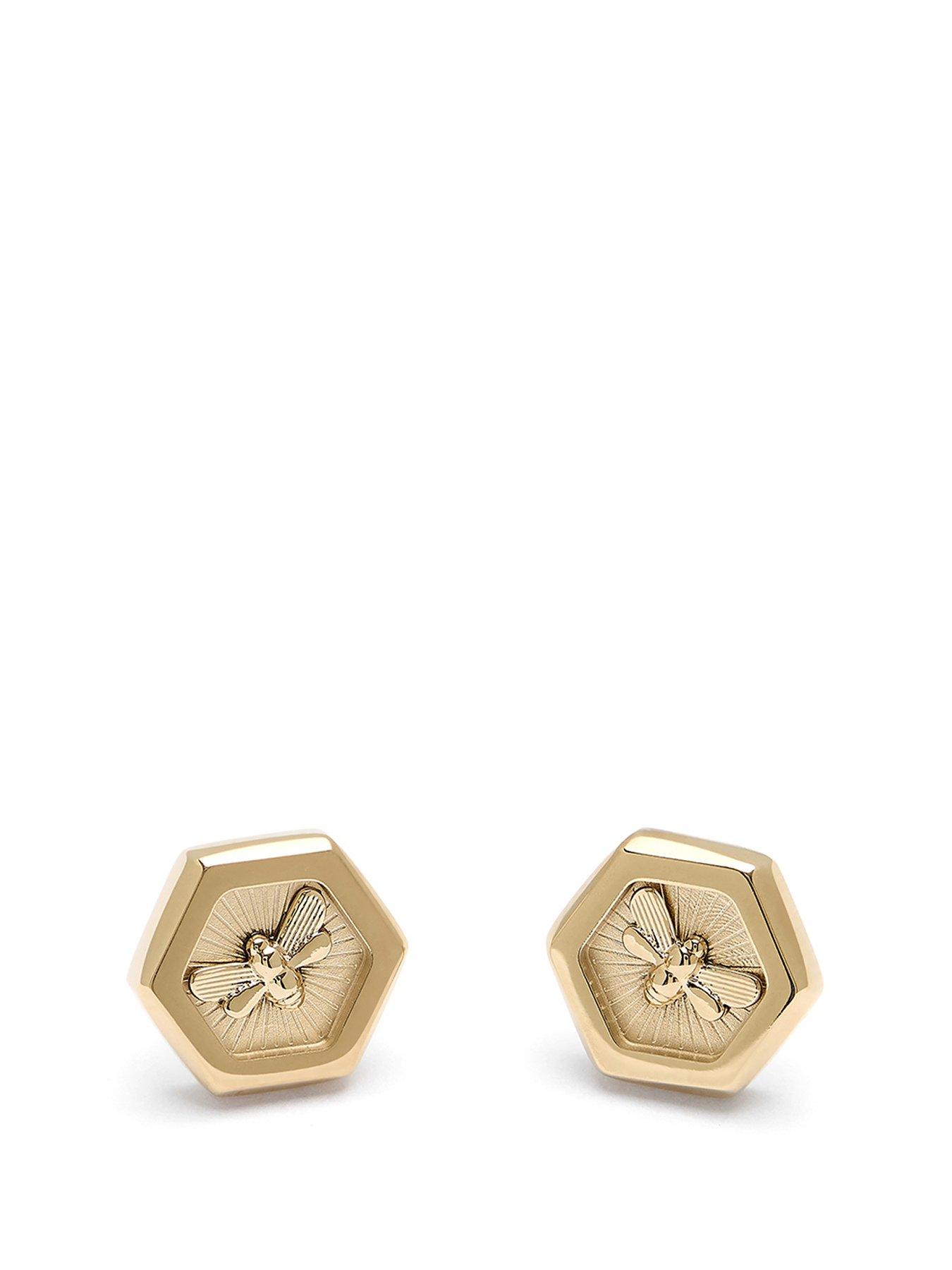 Product photograph of Olivia Burton Minima Bee Gold Stud Earrings from very.co.uk