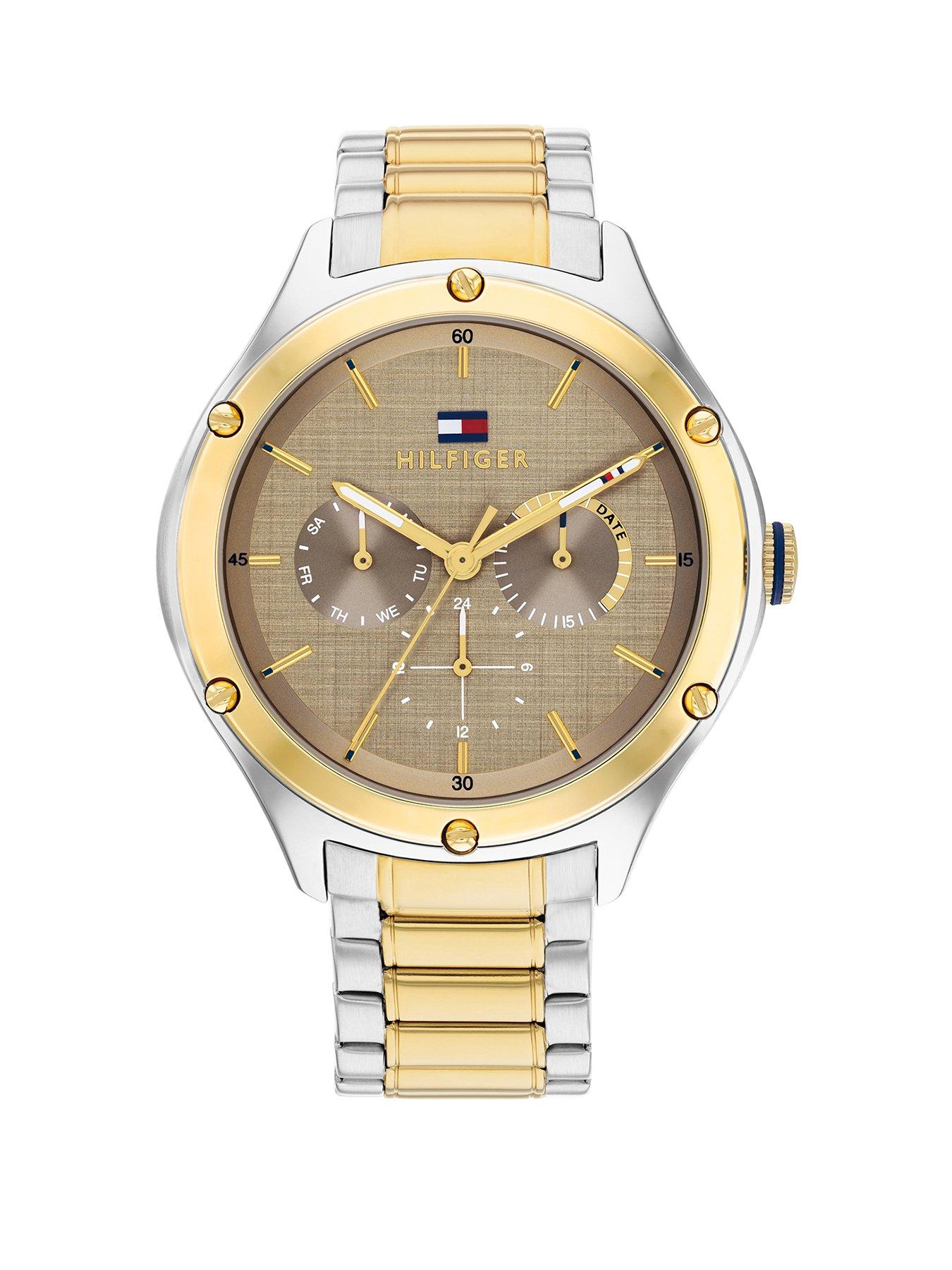 Gold hot sale hilfiger watch