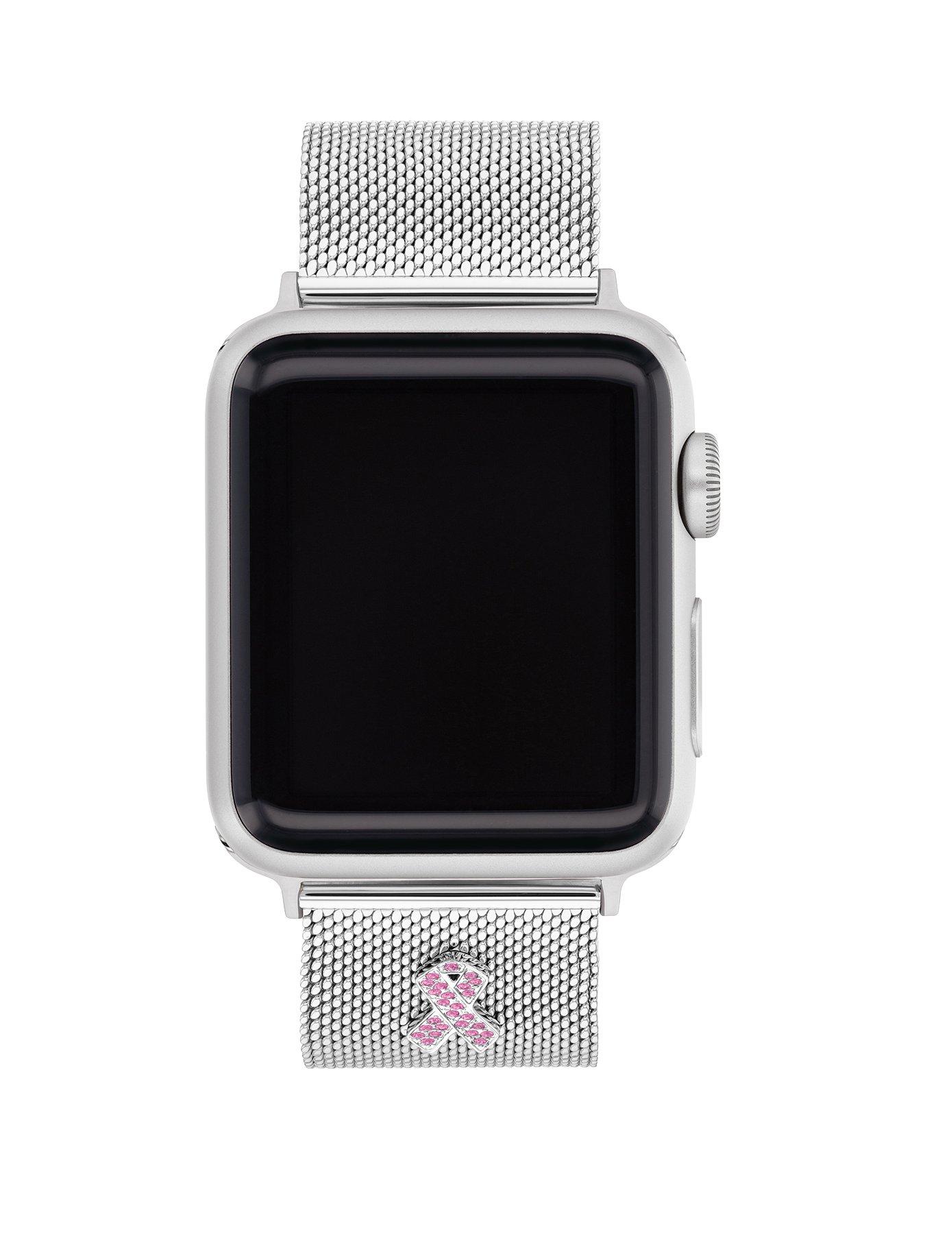 Product photograph of Coach Ladies Breast Cancer Awareness Apple Watch Band from very.co.uk